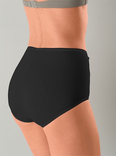 Sloggi Taillenslip mit Ziergummi am Bund - schwarz