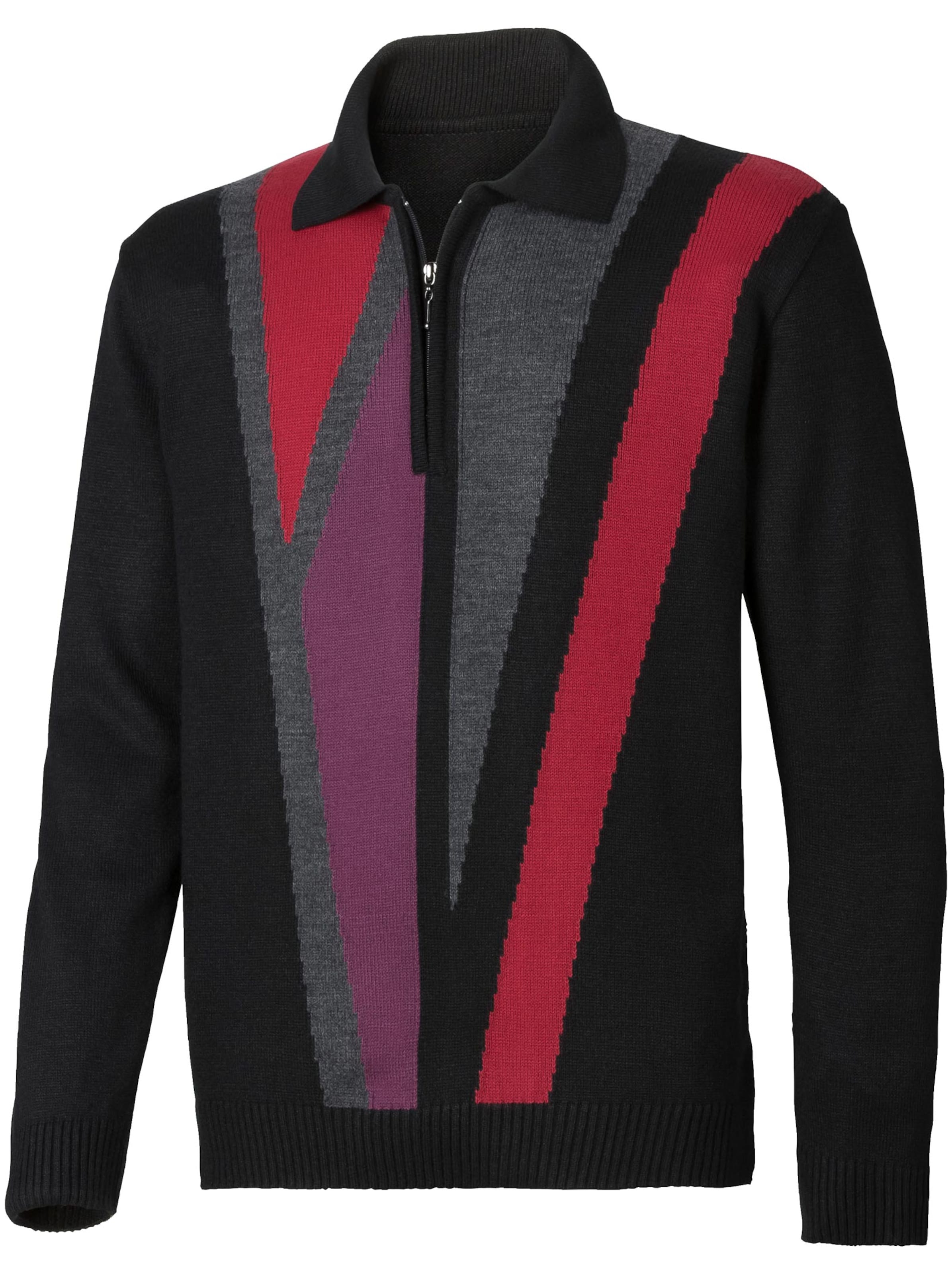 Pullover - schwarz-gemustert