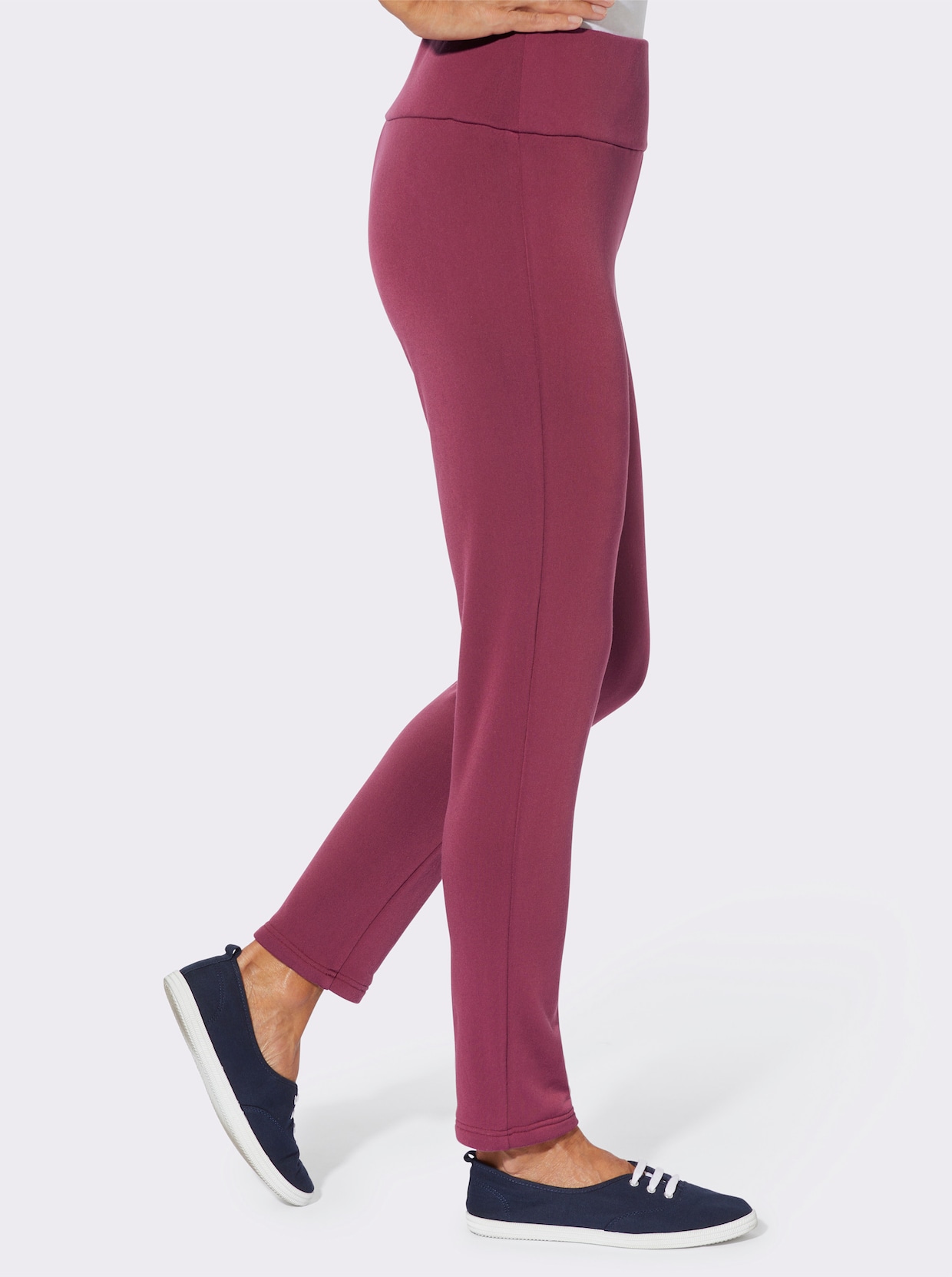 Thermoleggings mit Fleece-Futter - bordeaux