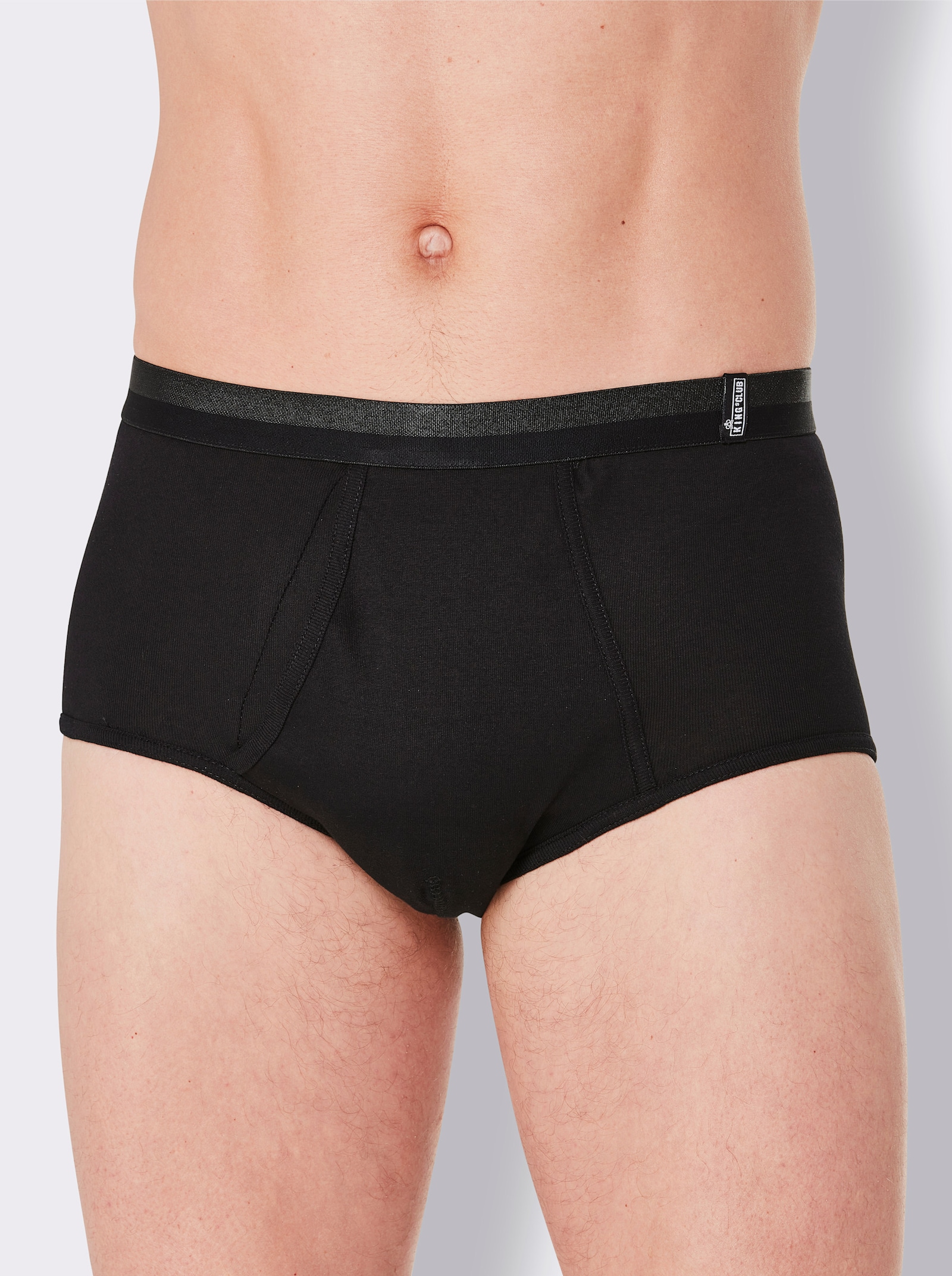 KINGsCLUB Slipy - černá + šedá-melír + námořnická modrá