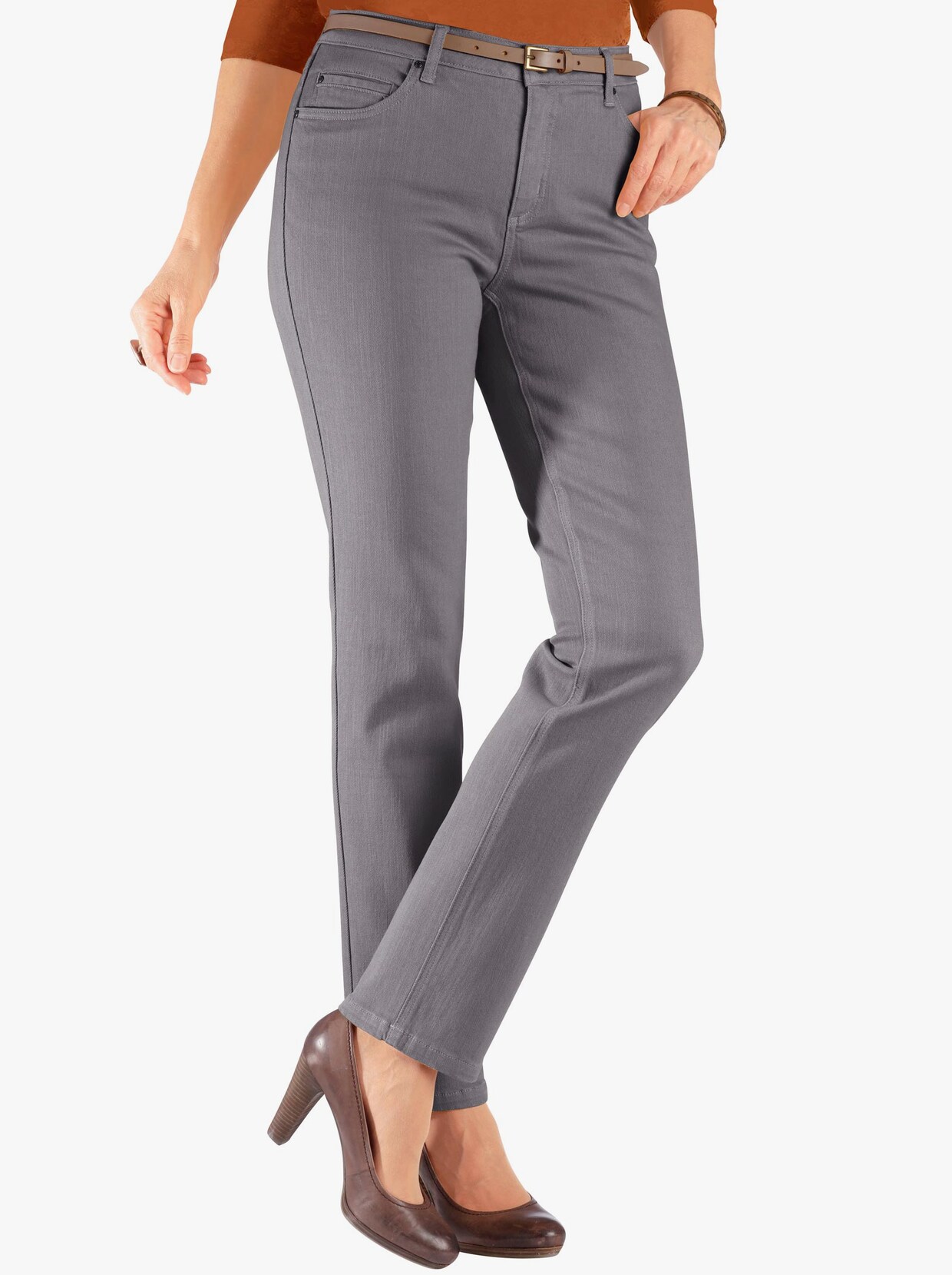 Jeans - anthrazit