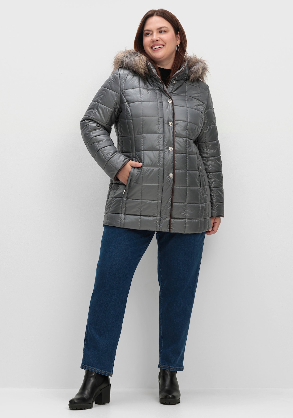 Steppjacke - grau