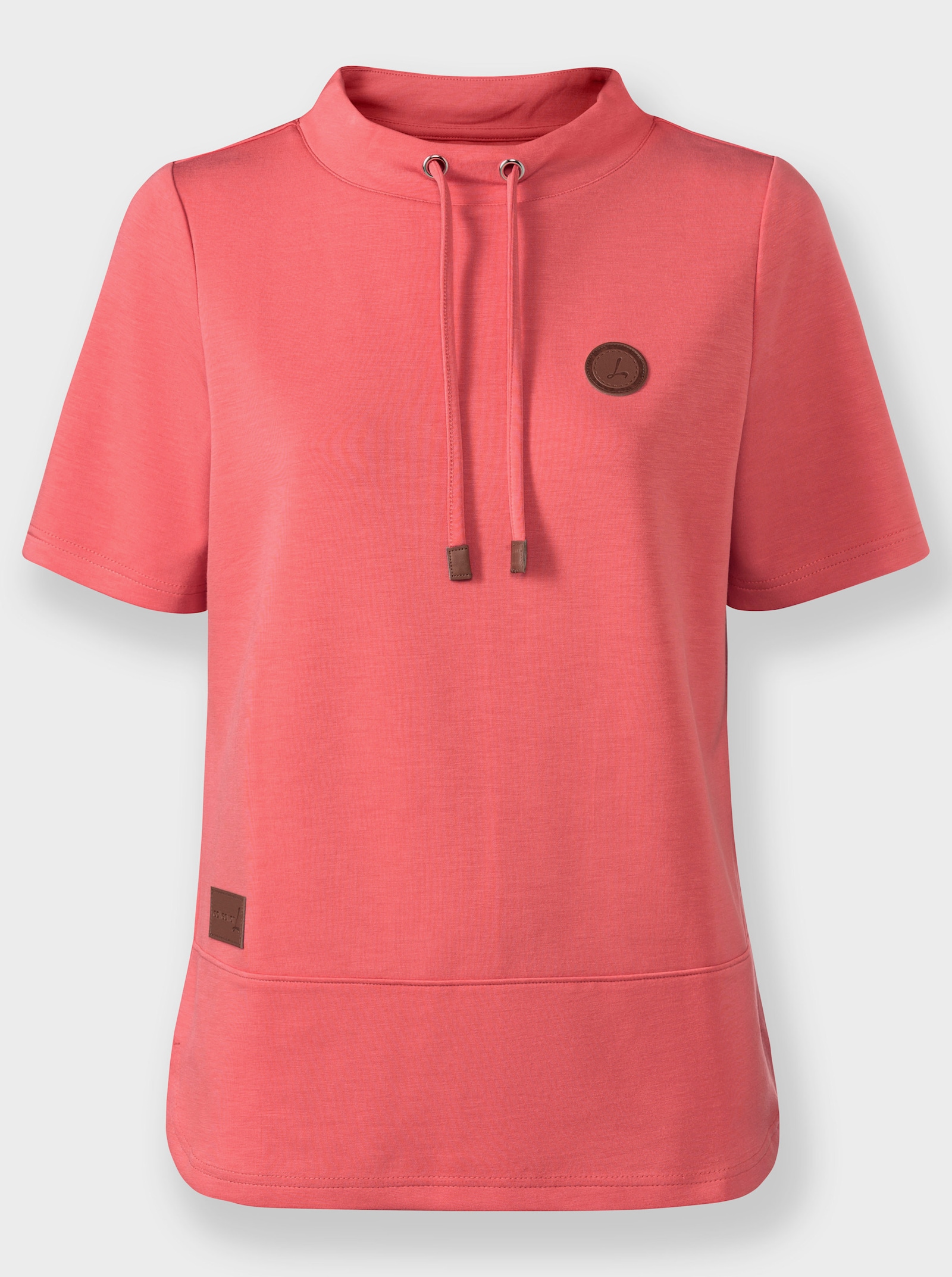 Shirt aus formstabilem Interlock - grapefruit