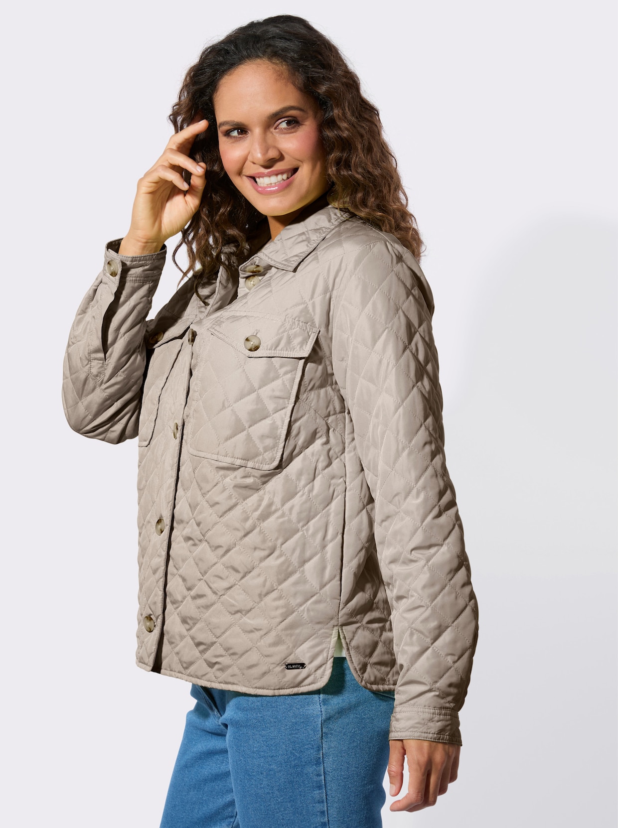 Blusenjacke - sesam