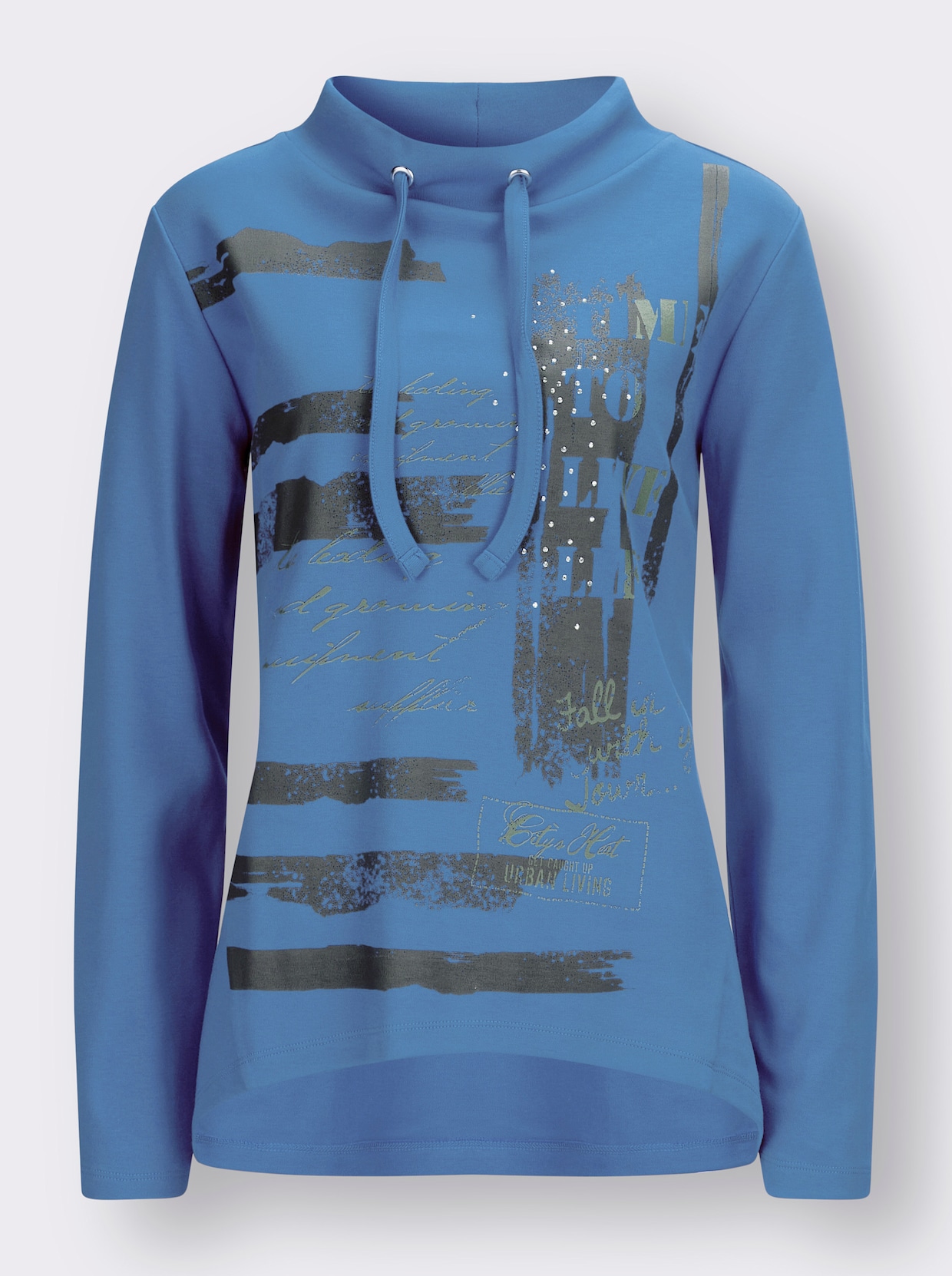 Sweatshirt - middenblauw