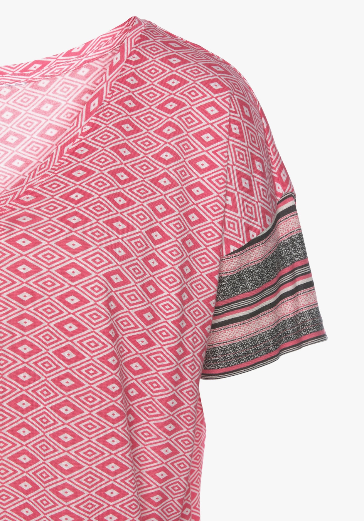 Vivance Dreams Pyjamabovendeel - pink gedessineerd