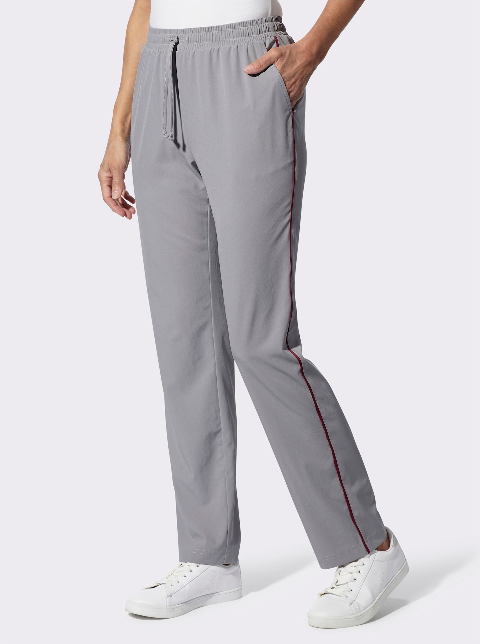 Freizeithose in Stretch-Qualität - steingrau