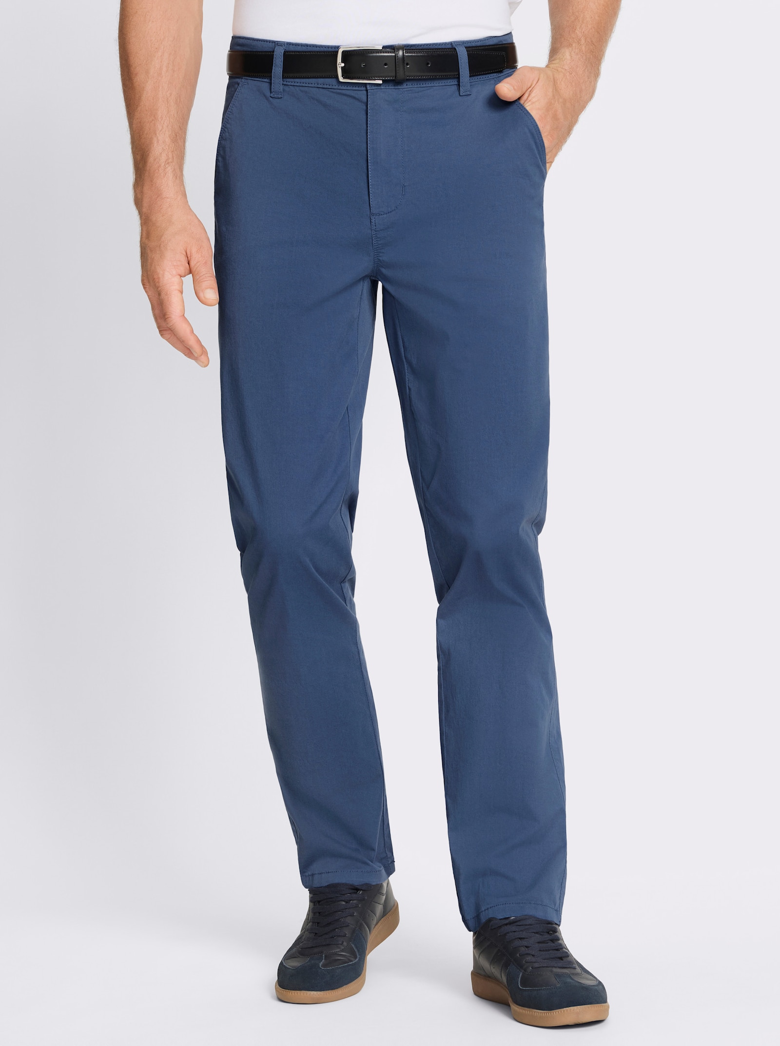 Marco Donati Chinohose in Sommer-Qualität - jeansblau