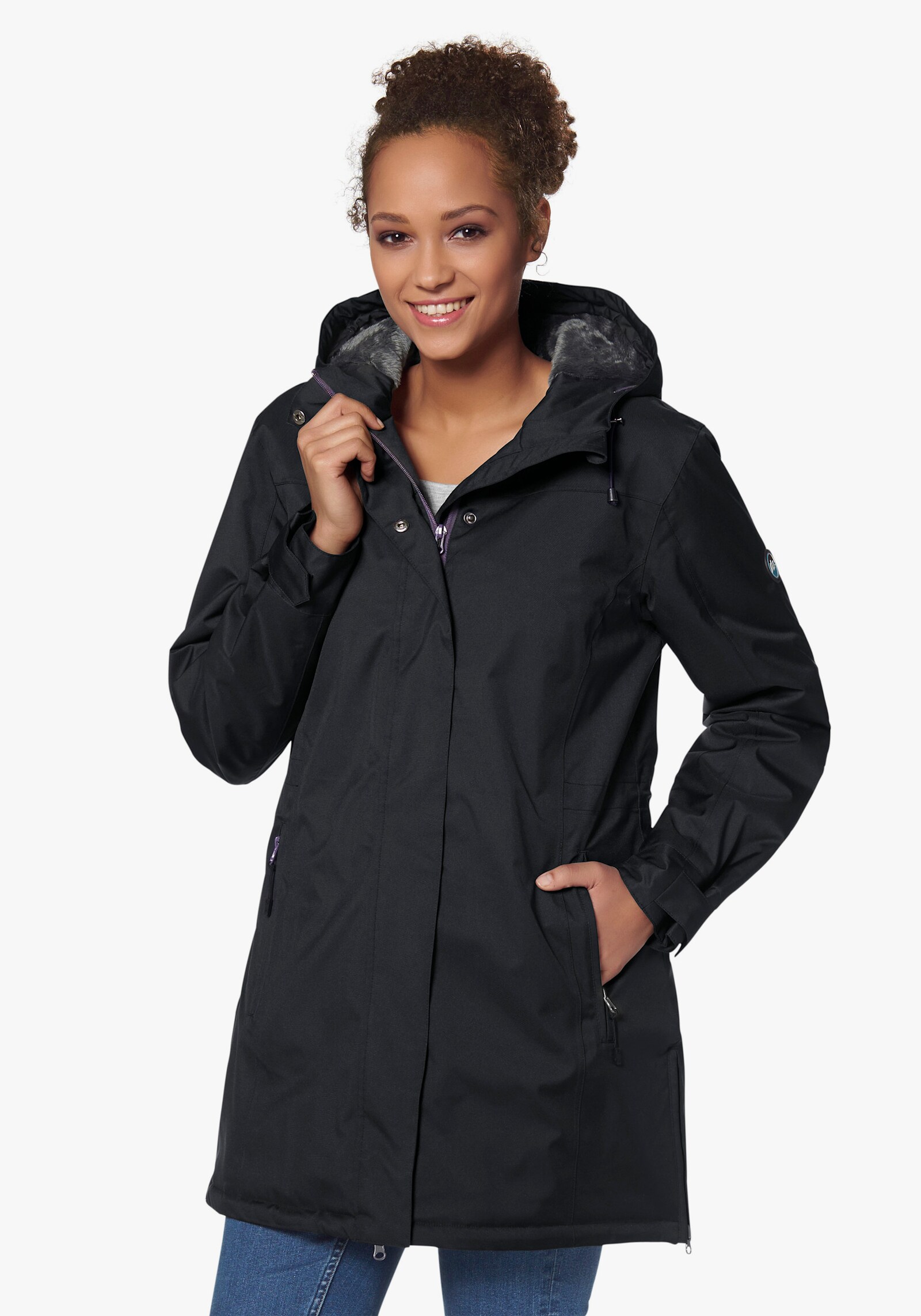 Polarino Funktionsjacke - schwarz