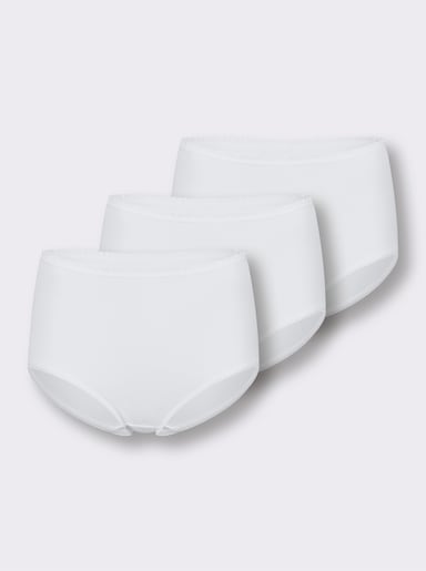 wäschepur Taillenslip im 3er-Pack - weiß