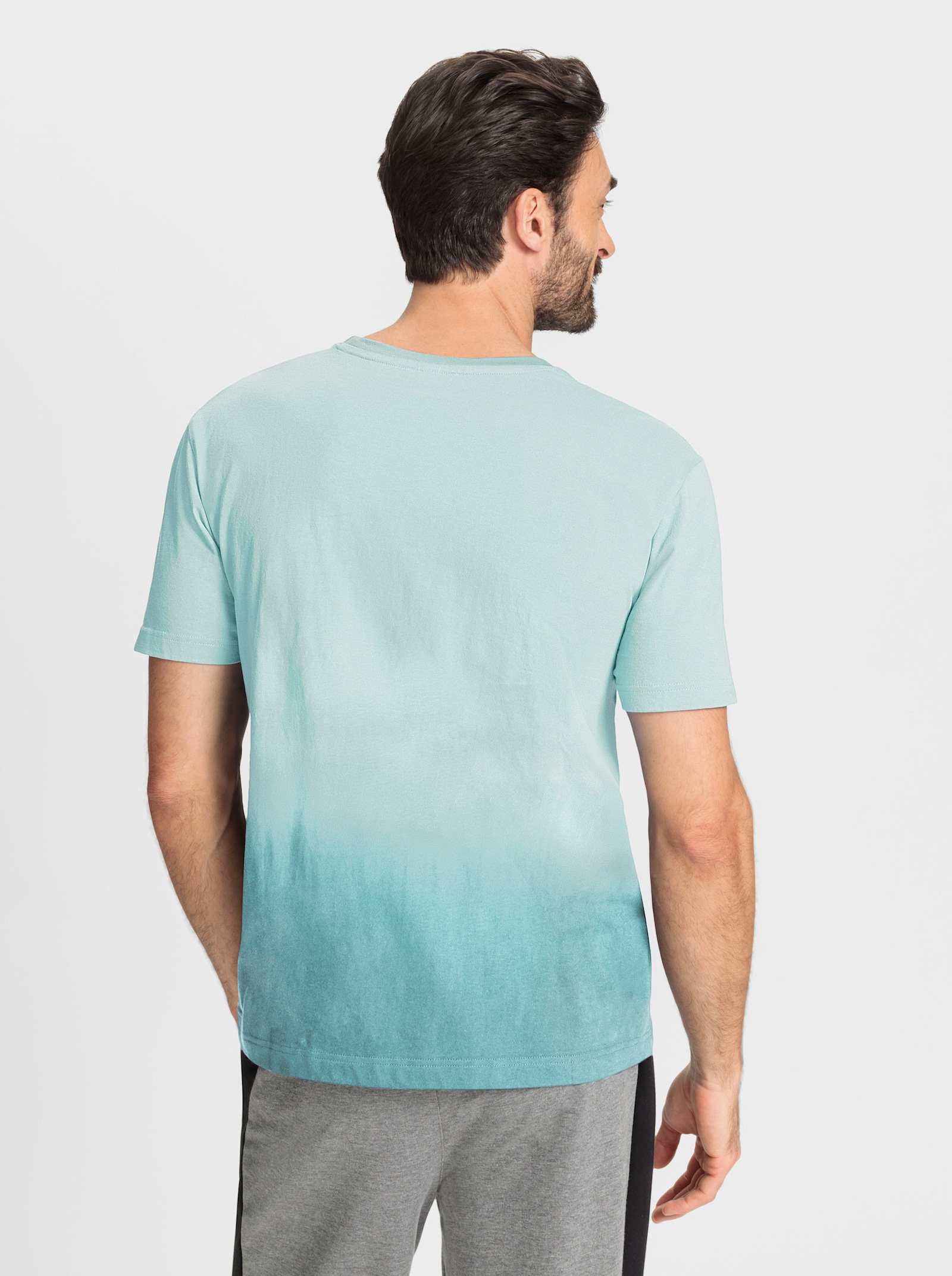 Catamaran Sports Freizeitshirt mit Farbverlauf rundum - kalkmint