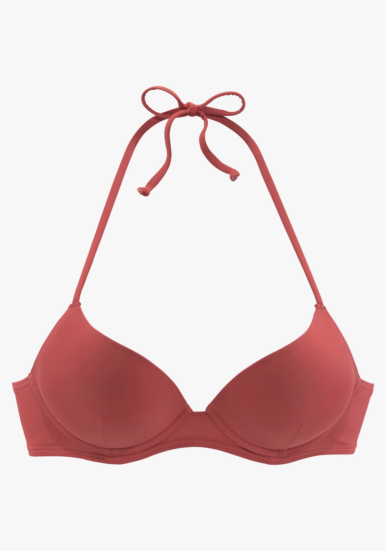 LASCANA Push-upbikinitop - roestrood