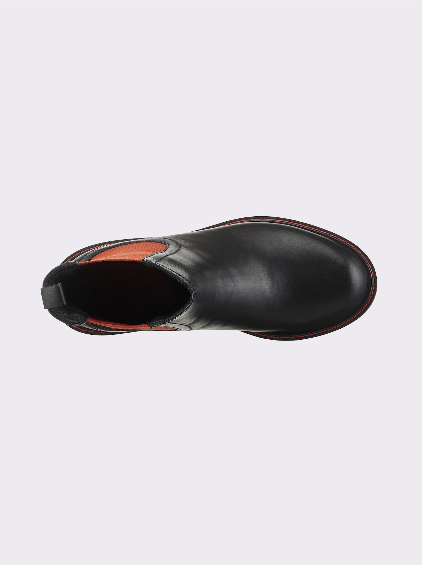 heine Stiefelette - schwarz-orange
