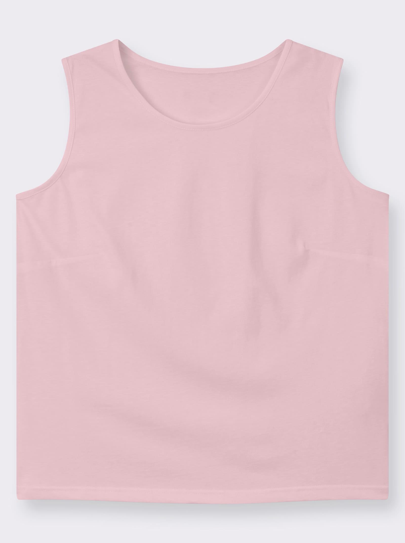 Trägertop mit Rundhals-Ausschnitt - rosé