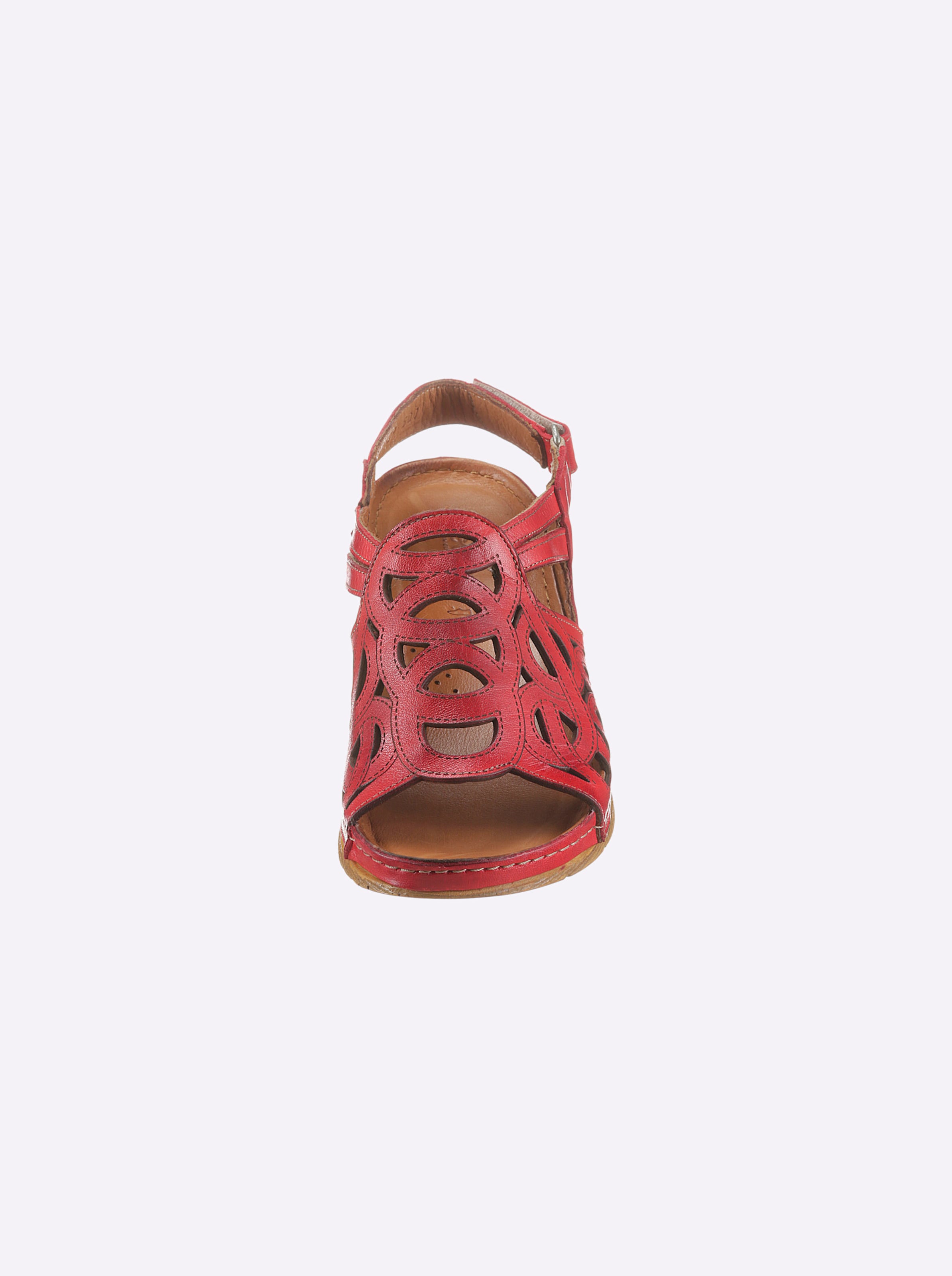 LED Innen günstig Kaufen-Sandalette in rot von Gemini. Sandalette in rot von Gemini <![CDATA[Und der Sommer kann kommen … Sandalette von Gemini in luftig leichter und komfortabler Verarbeitung. Obermaterial aus Glattleder, innen auch komplett Leder. Weich gepolstert. Mit Klettv