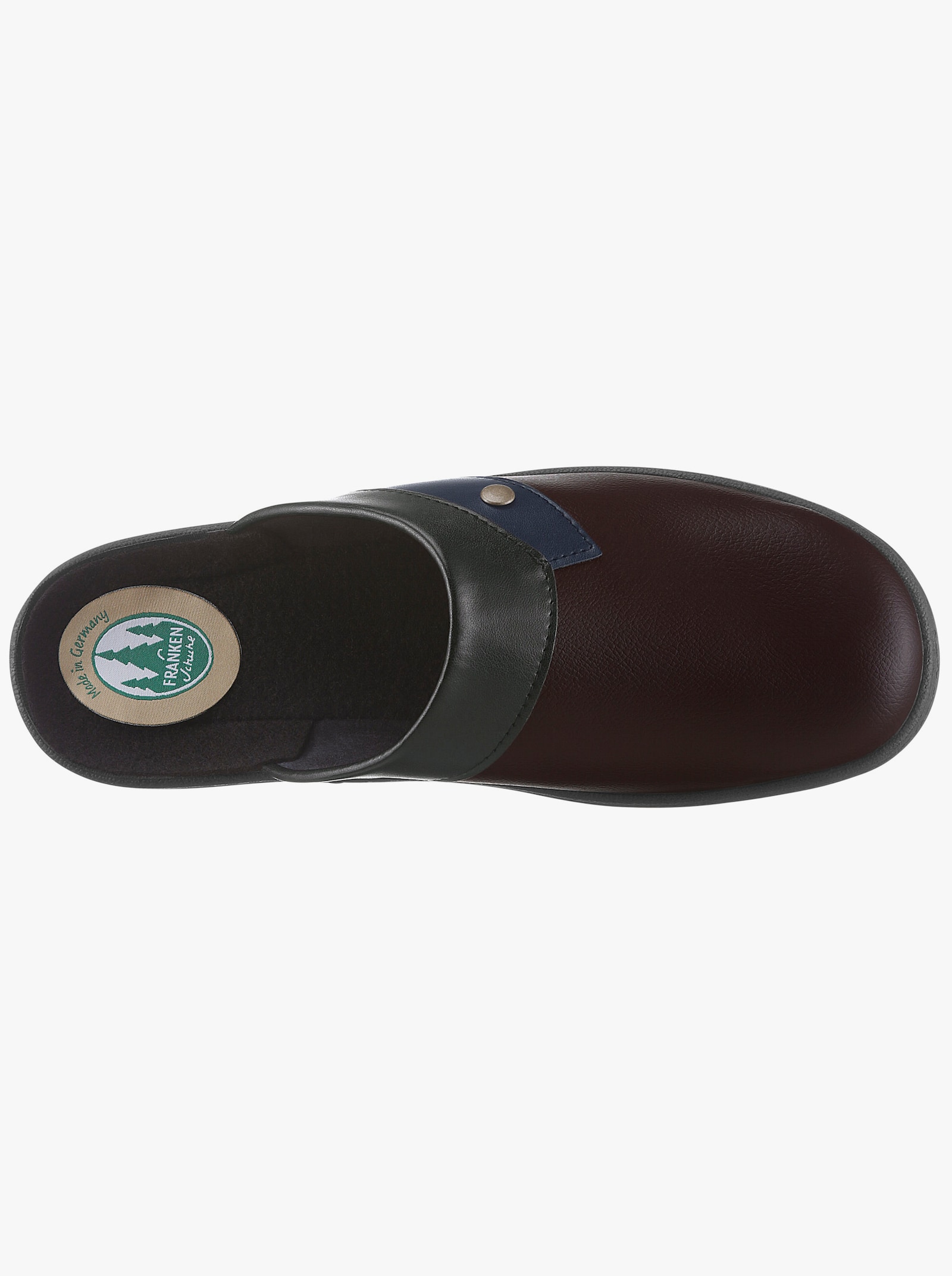 Pantoffel van leer - bordeaux