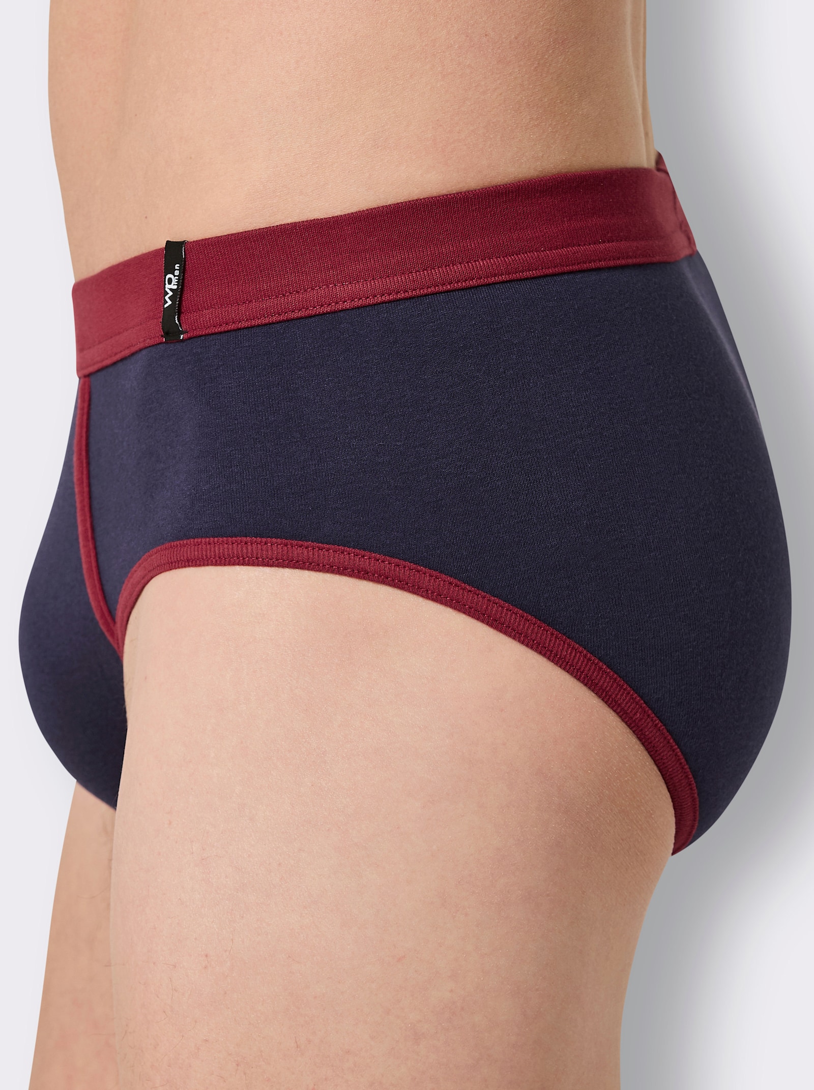 wäschepur men Slip - marine + dunkelrot