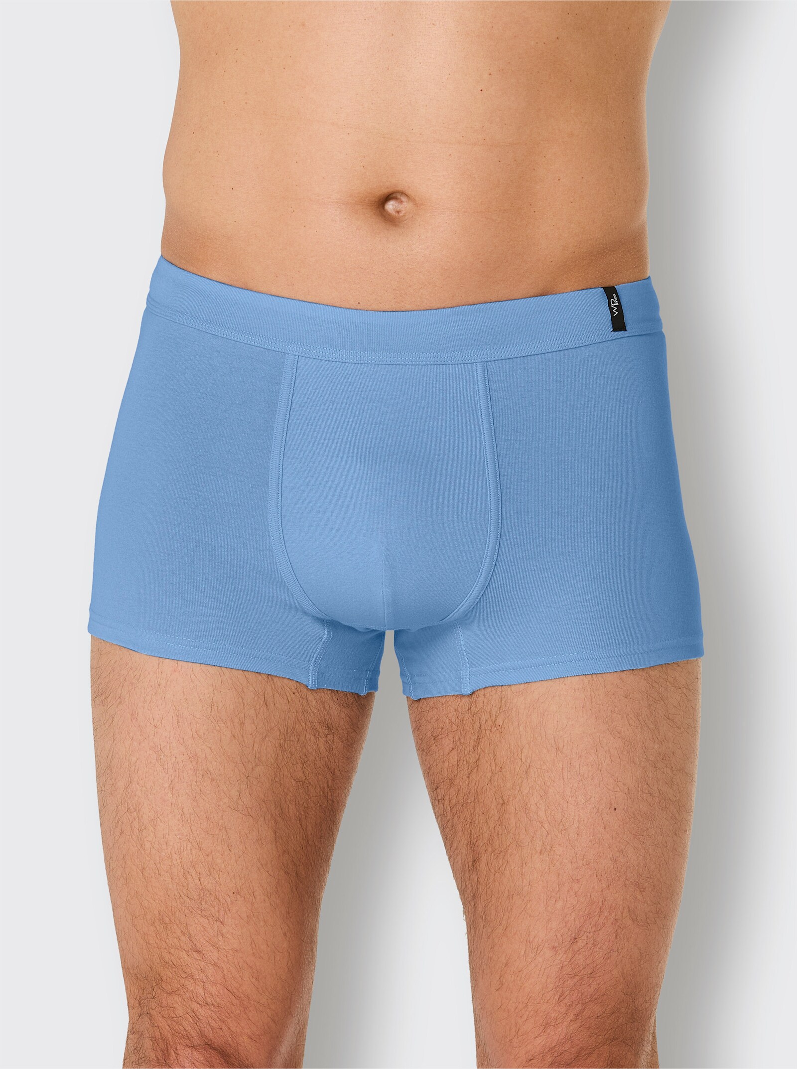 wäschepur men Hose kurz - mittelblau + mittelblau-bedruckt