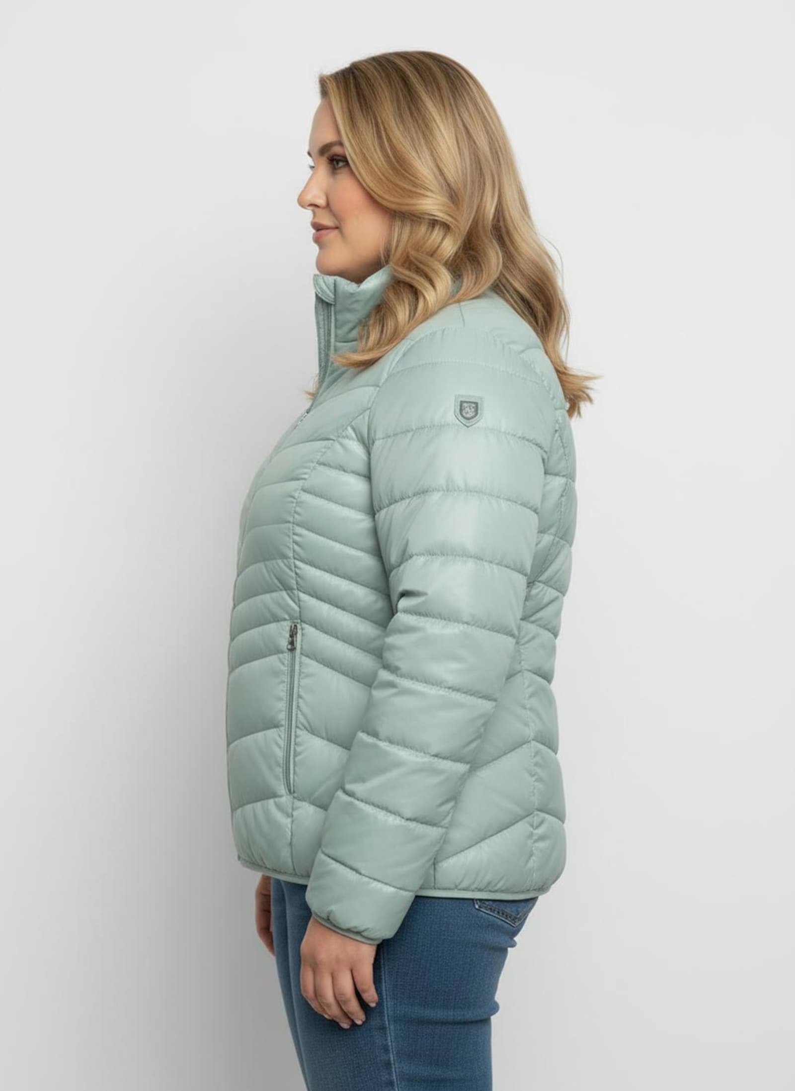 Steppjacke mit abzippbaren Ärmeln - kalkmint
