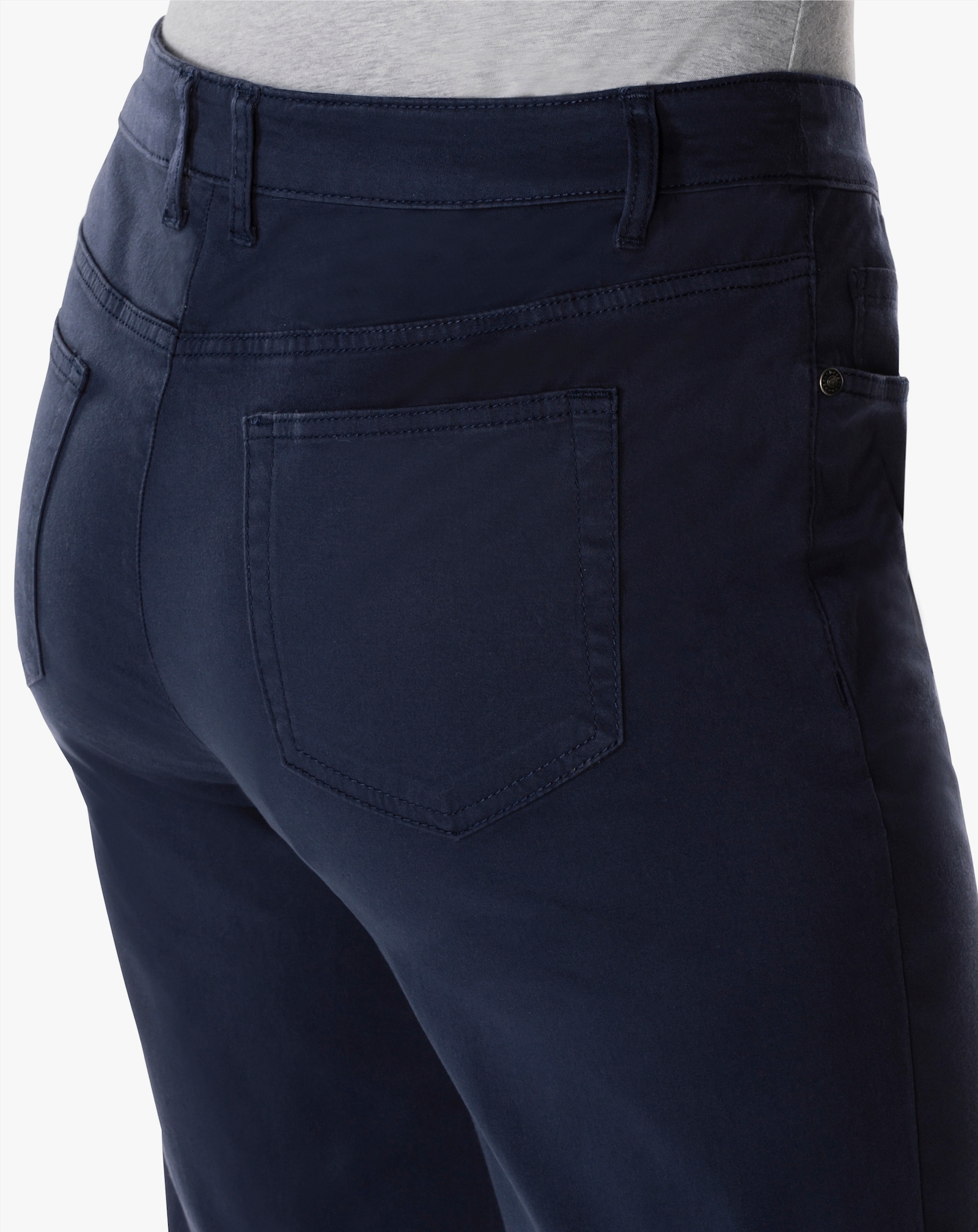 sheego 7/8-Hose in schmaler Form, aus Twill - marine