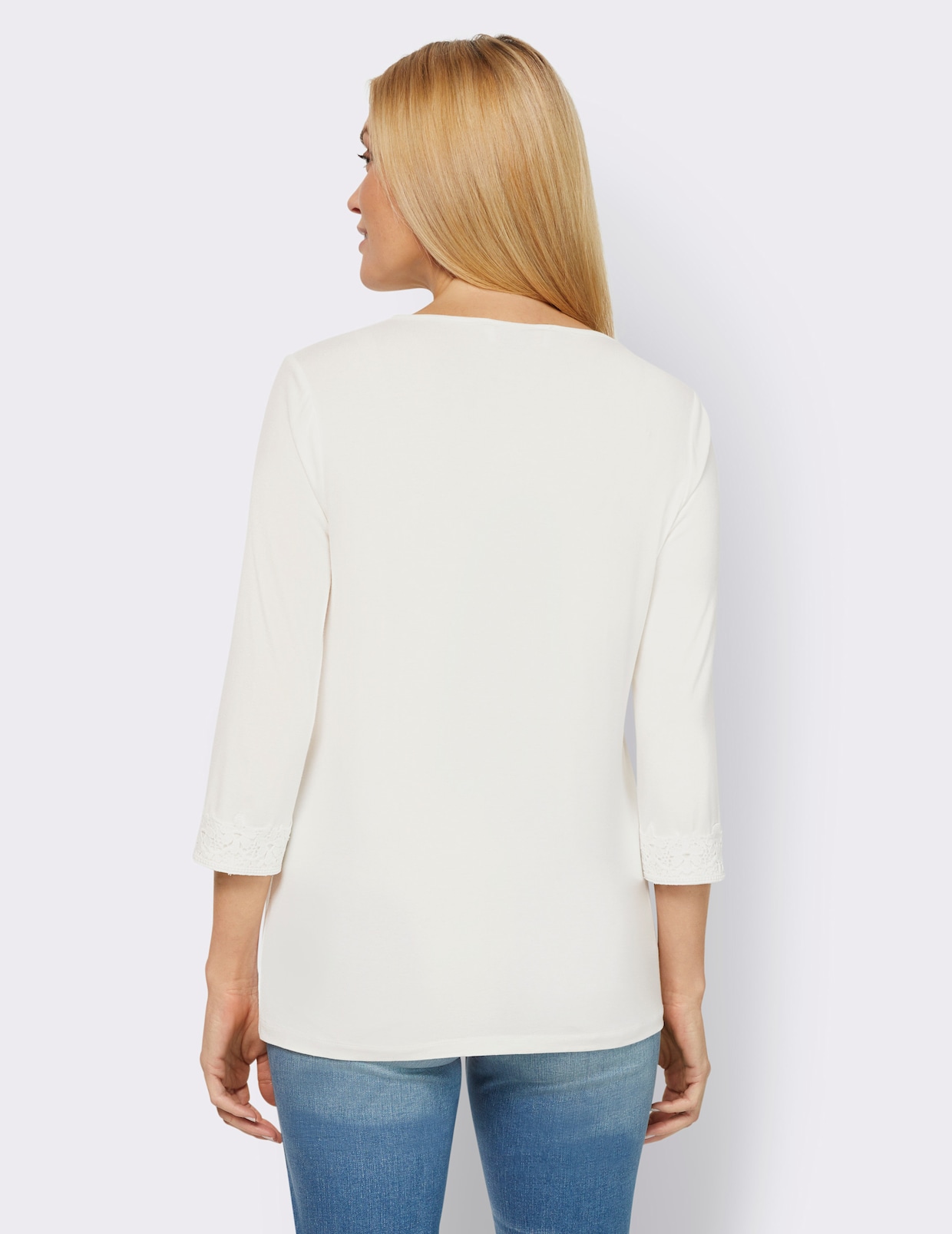 heine Shirt met 3/4-mouw - ecru