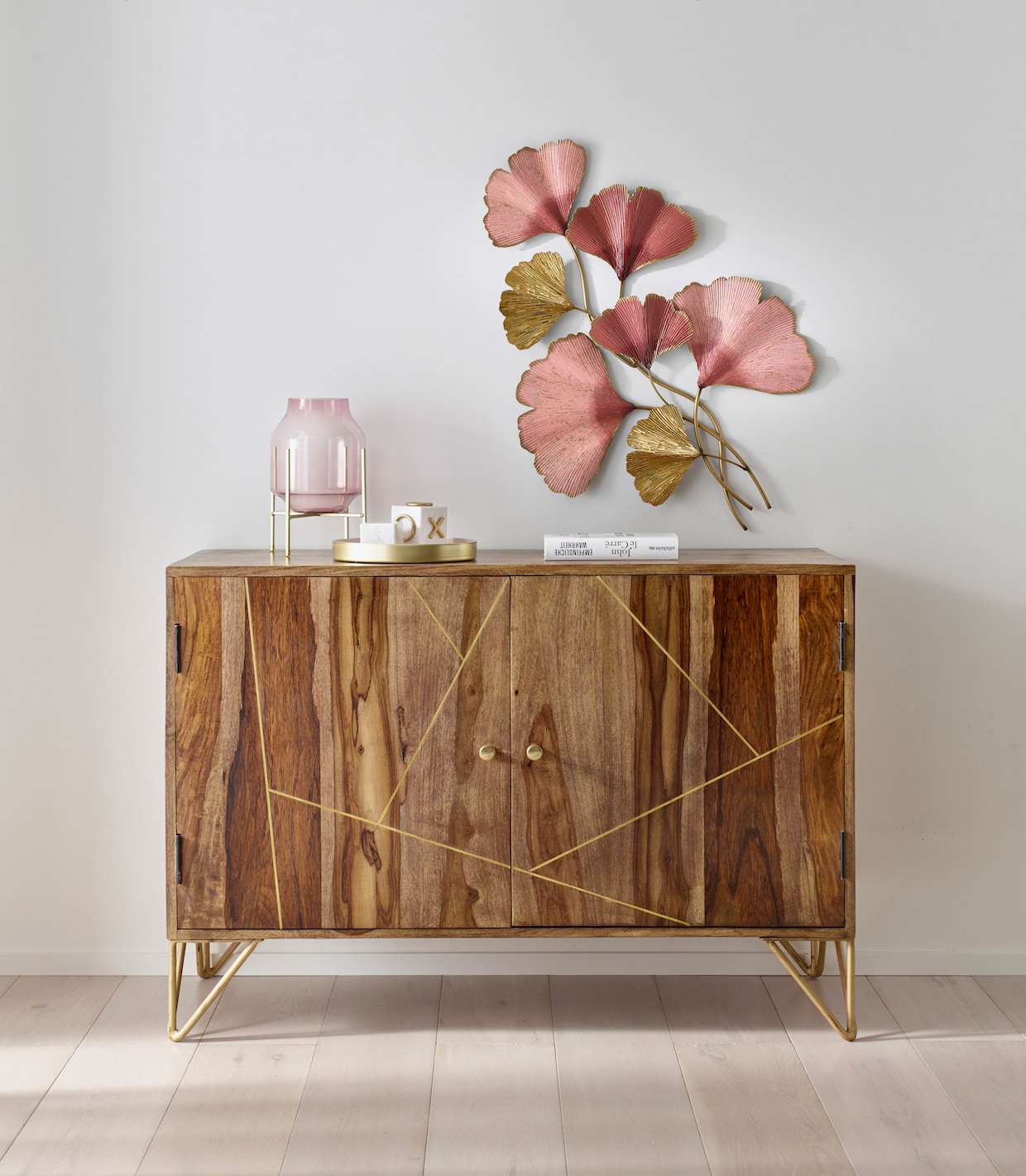 heine home Wanddeko - goldfb-rosa