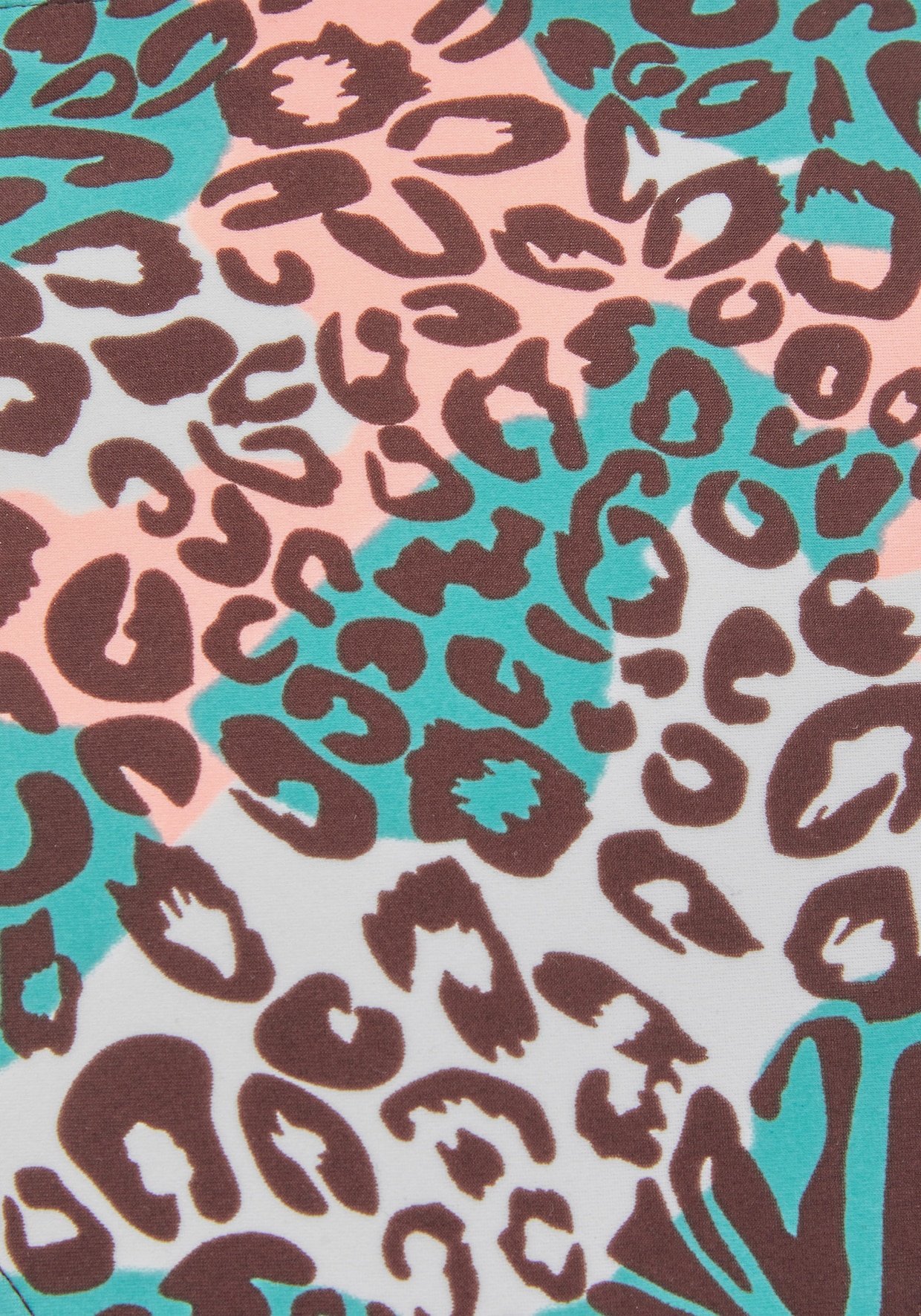 Venice Beach Highwaist bikinibroekje - turquoise geprint