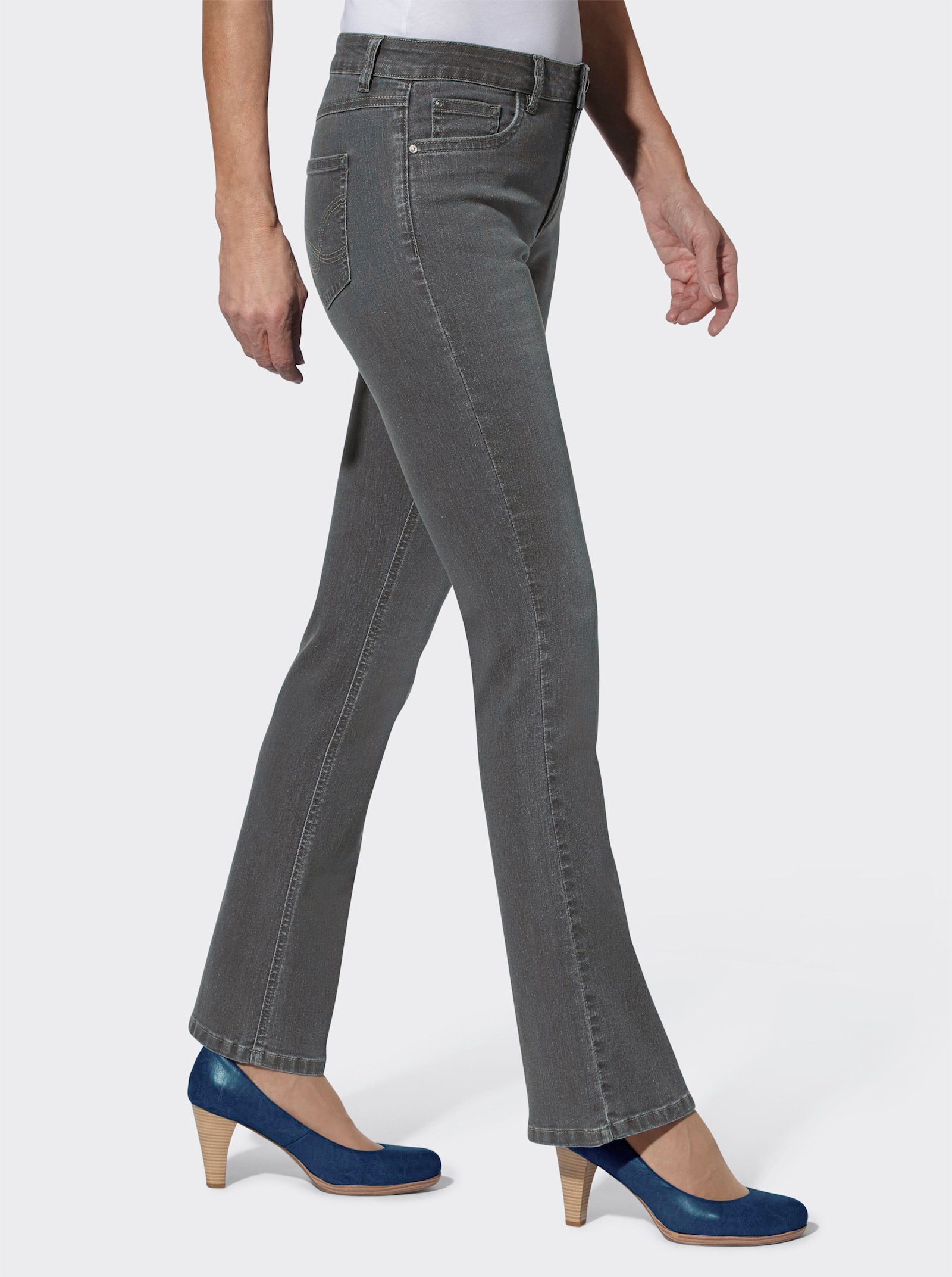 Jeans in formstabiler Stretch-Qualität - grey-denim