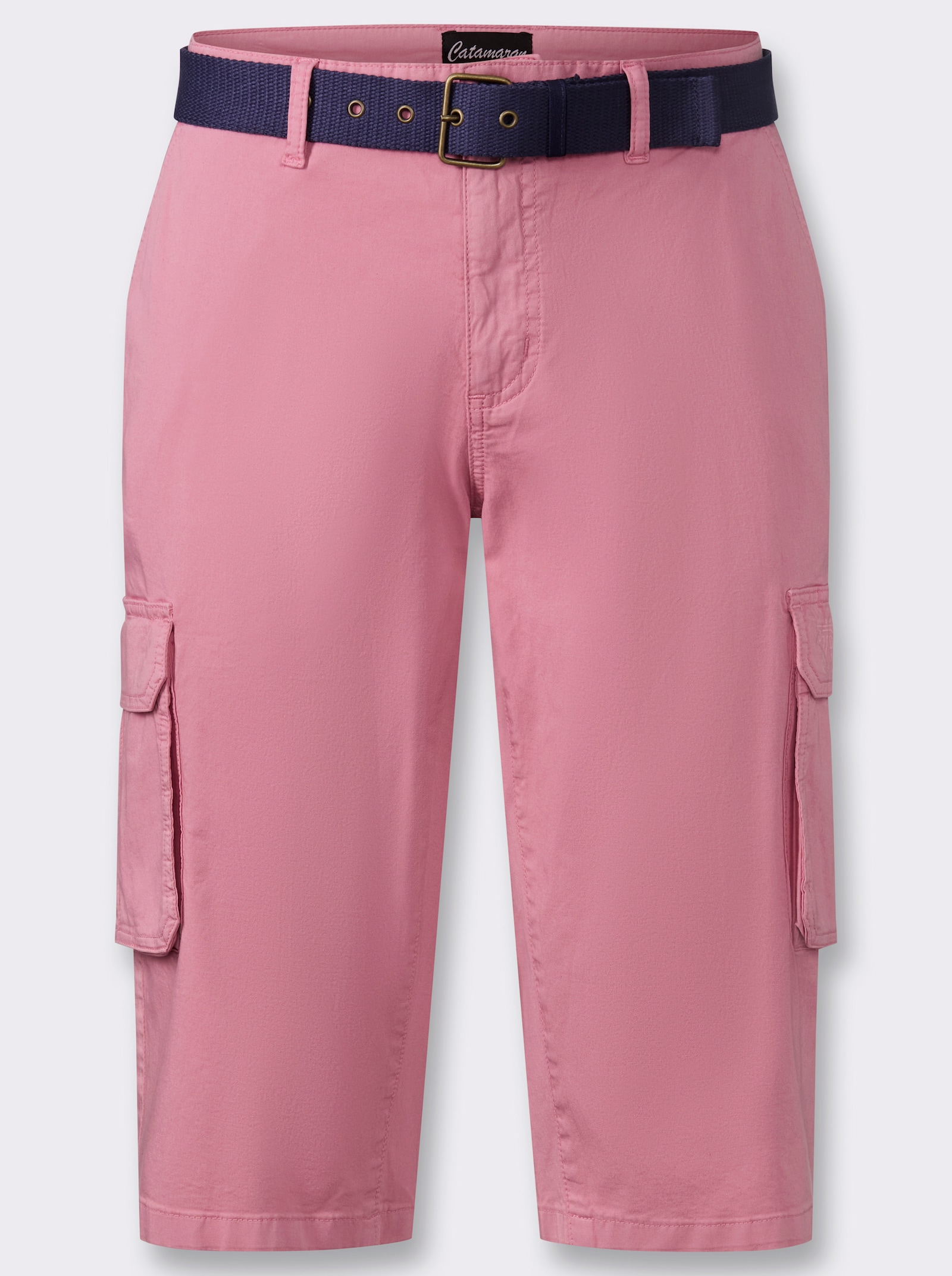 Bermudas in Twill-Qualität - altrosa