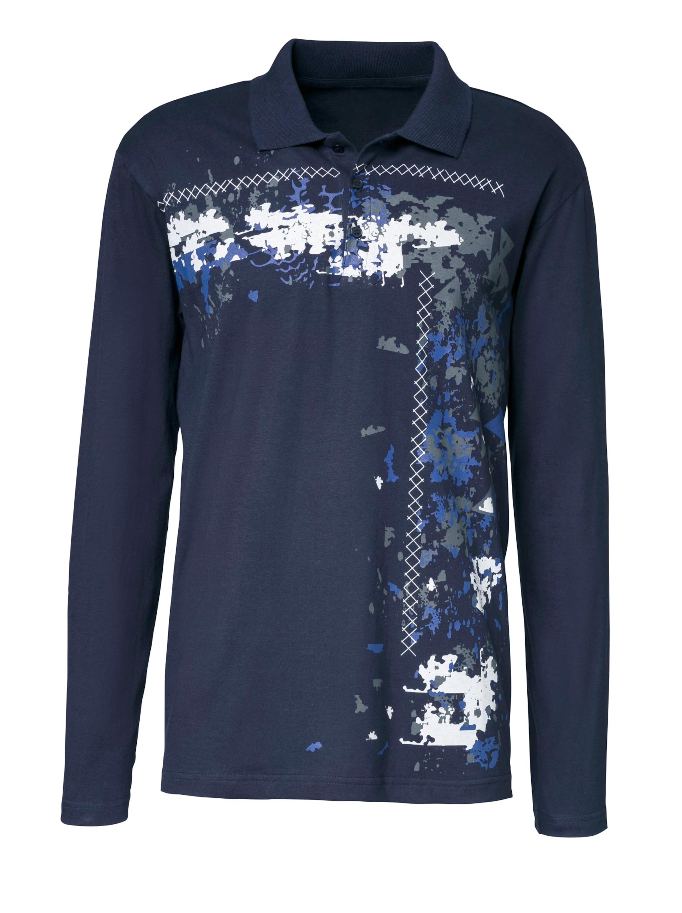 Poloshirt - marine-bedruckt