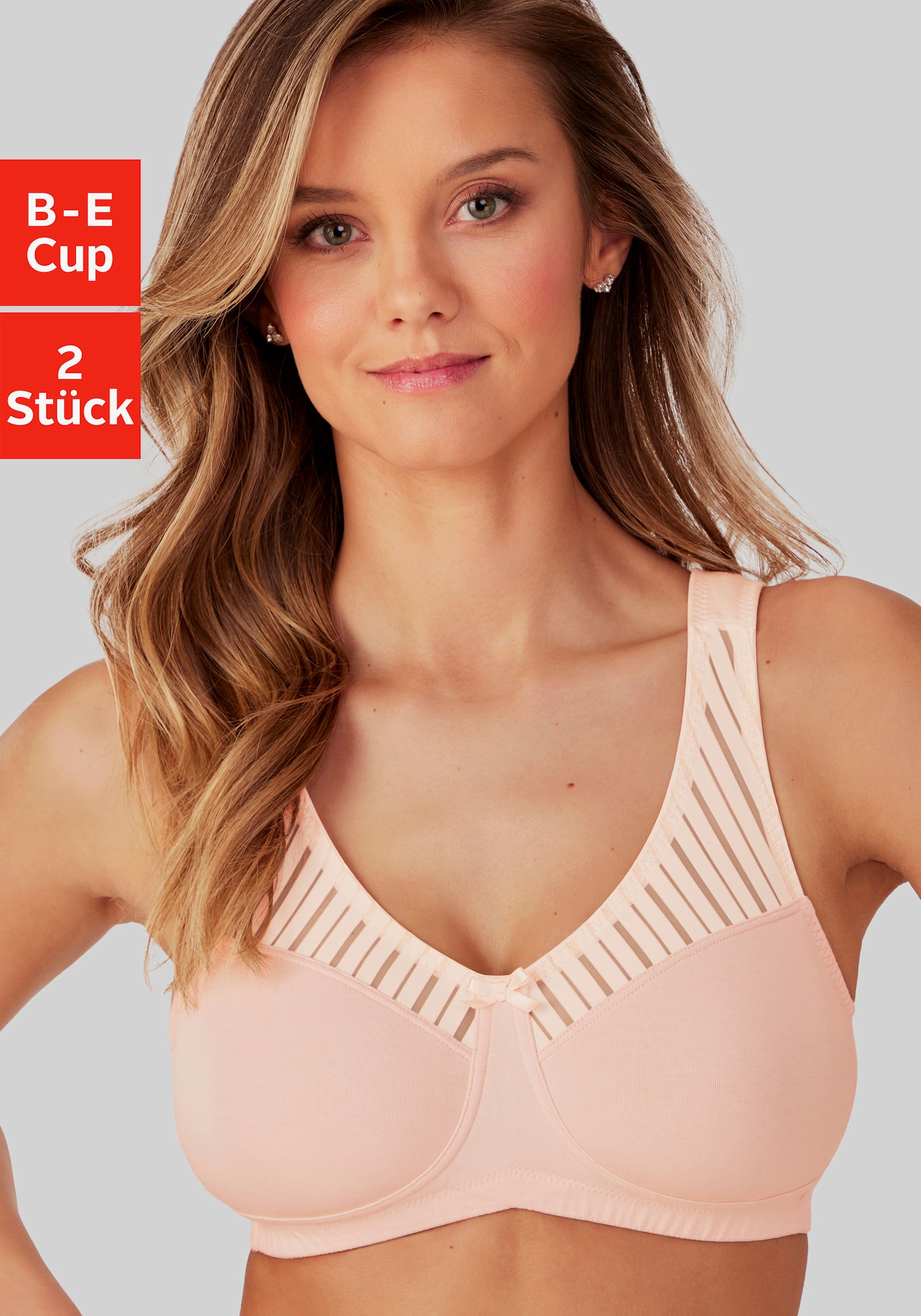 Nuance by Lascana Soft-BH - pistazie + rosé