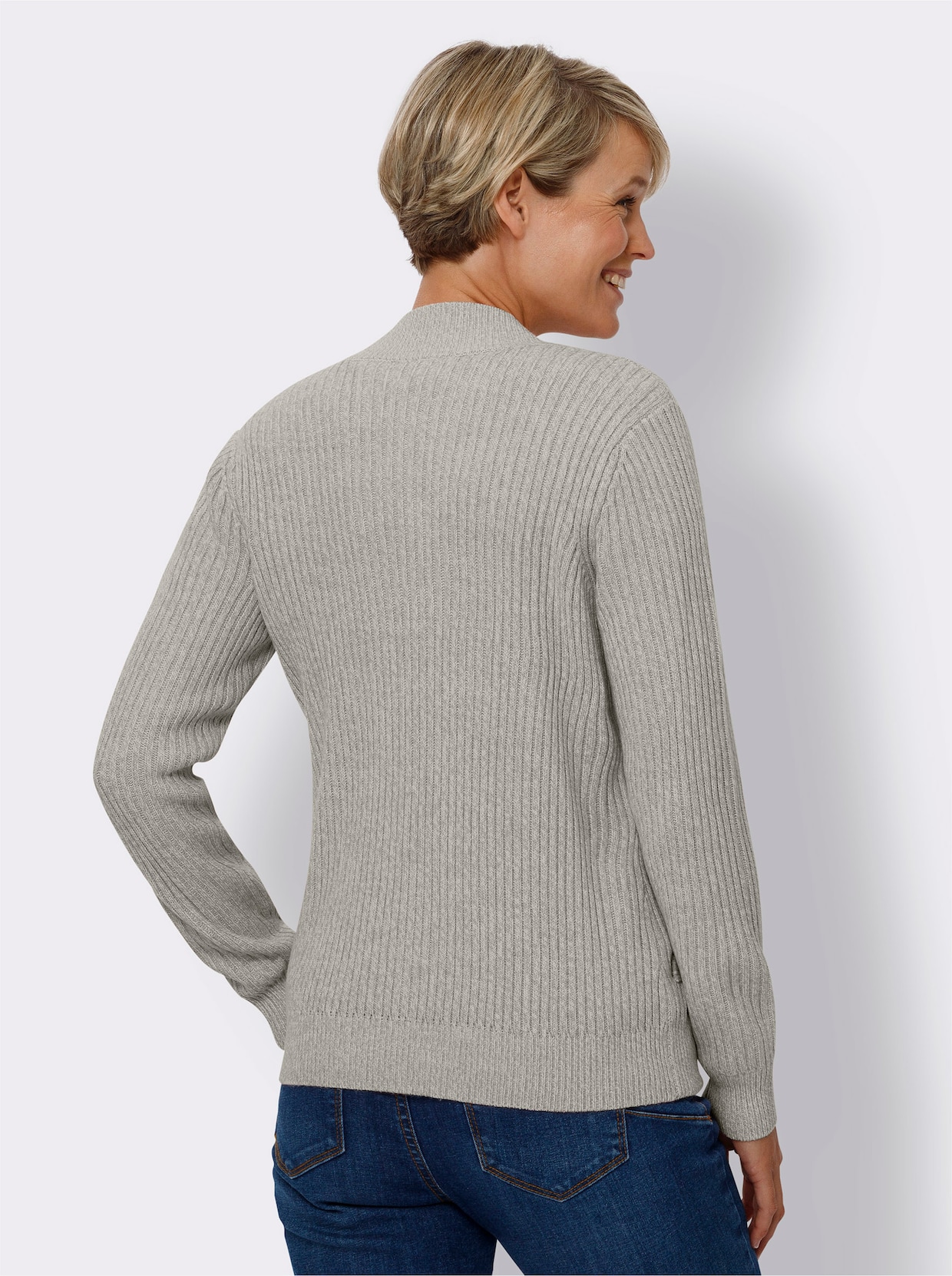 Vest - steengrijs/gemêleerd