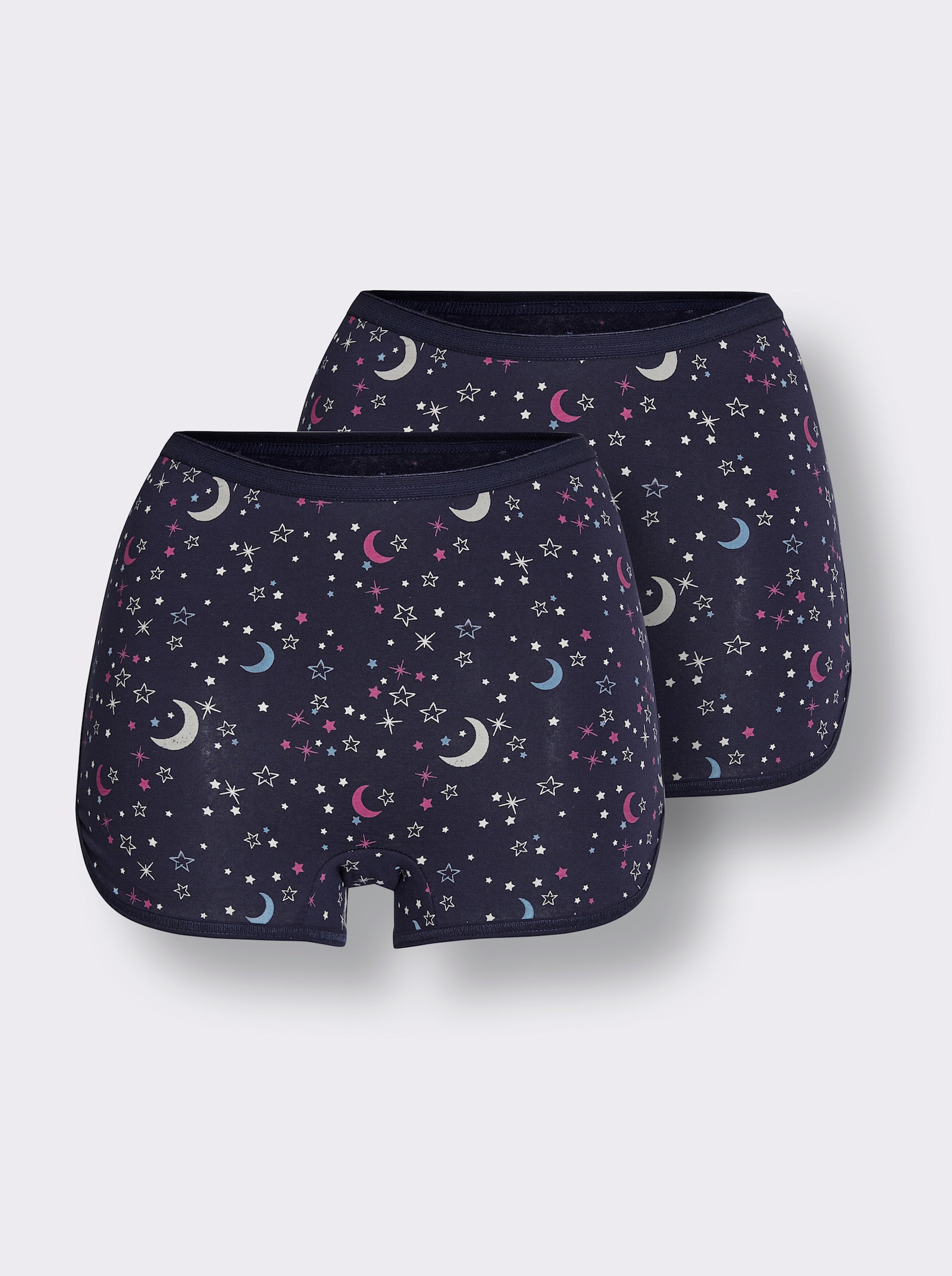 wäschepur Hipster mit Druck-Dessin - marine-bedruckt