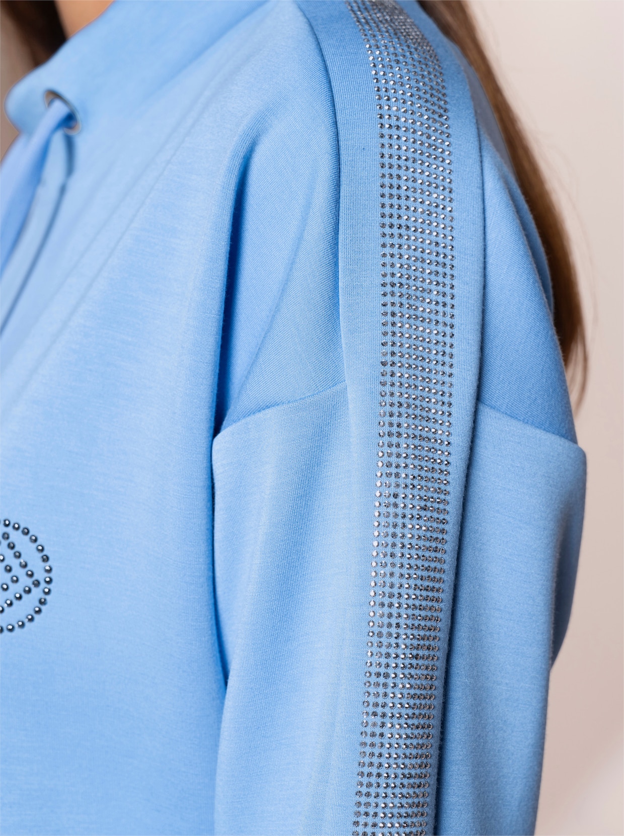 heine Robe en matière sweat - bleu ciel