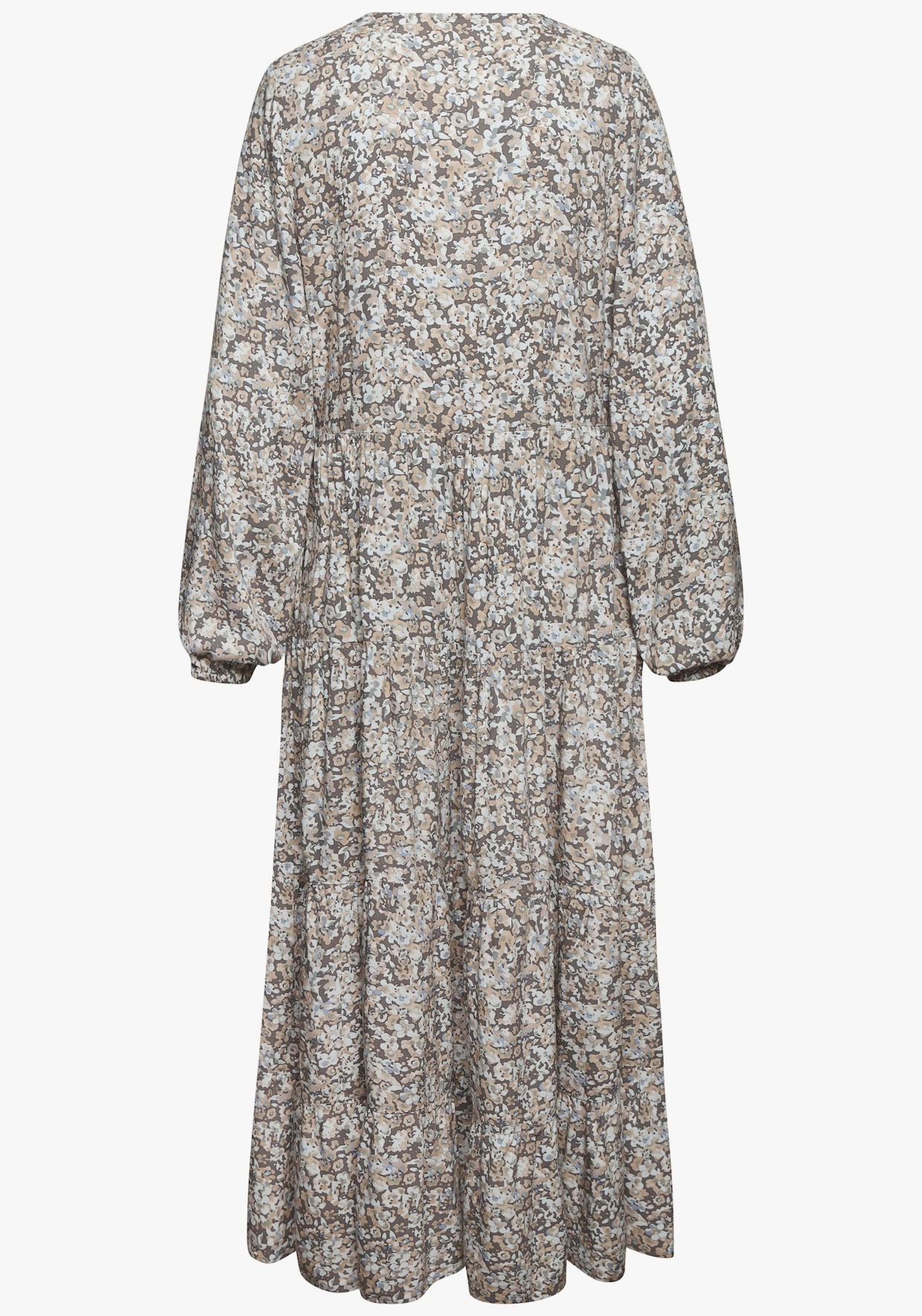 Vivance Maxikleid - grau-beige bedruckt