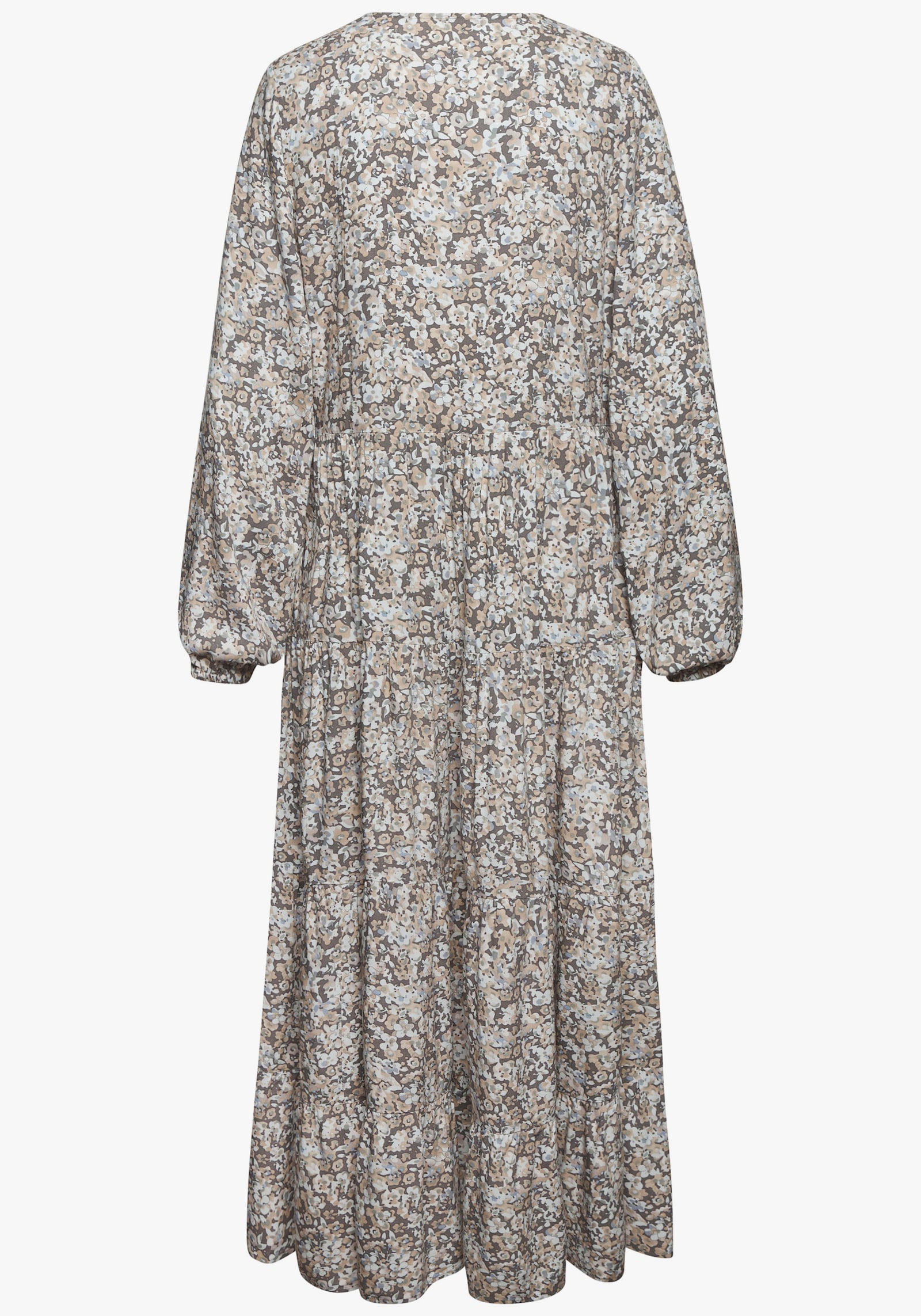 Vivance Maxikleid - grau-beige bedruckt