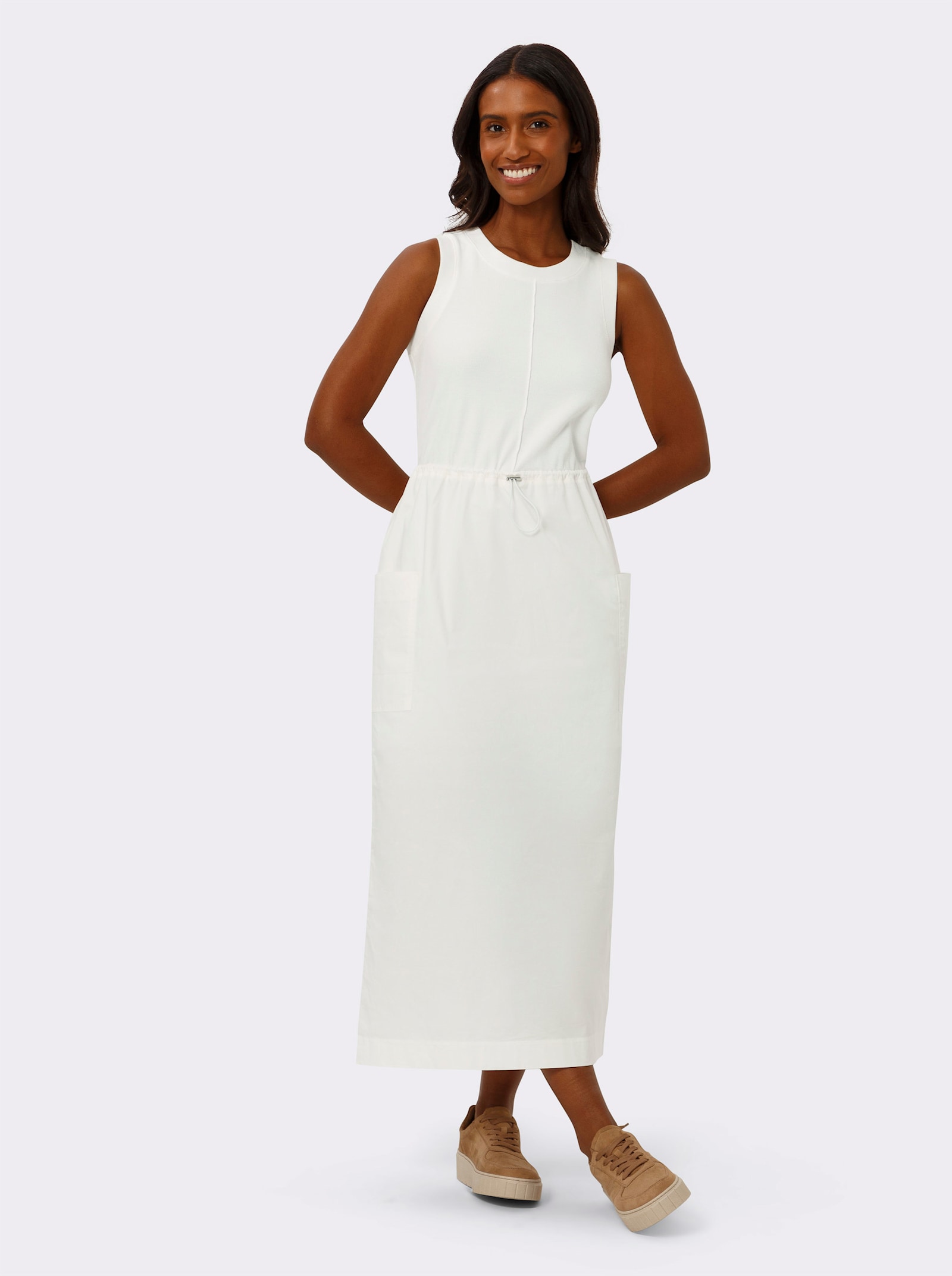 heine Freizeitkleid mit aufgesetzten Taschen - ecru