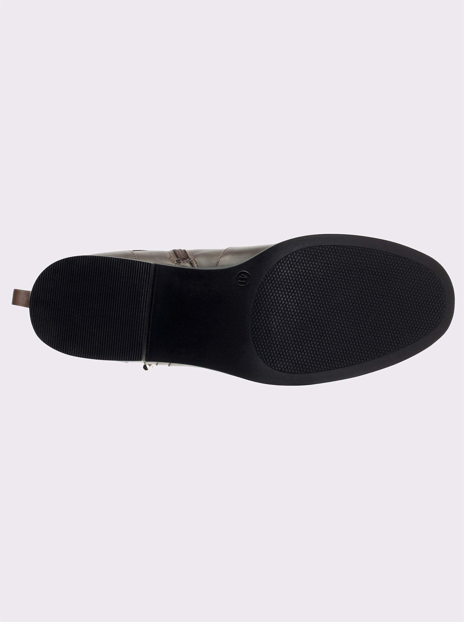 sheego Weitschaftstiefel mit Stretcheinsatz - schoko