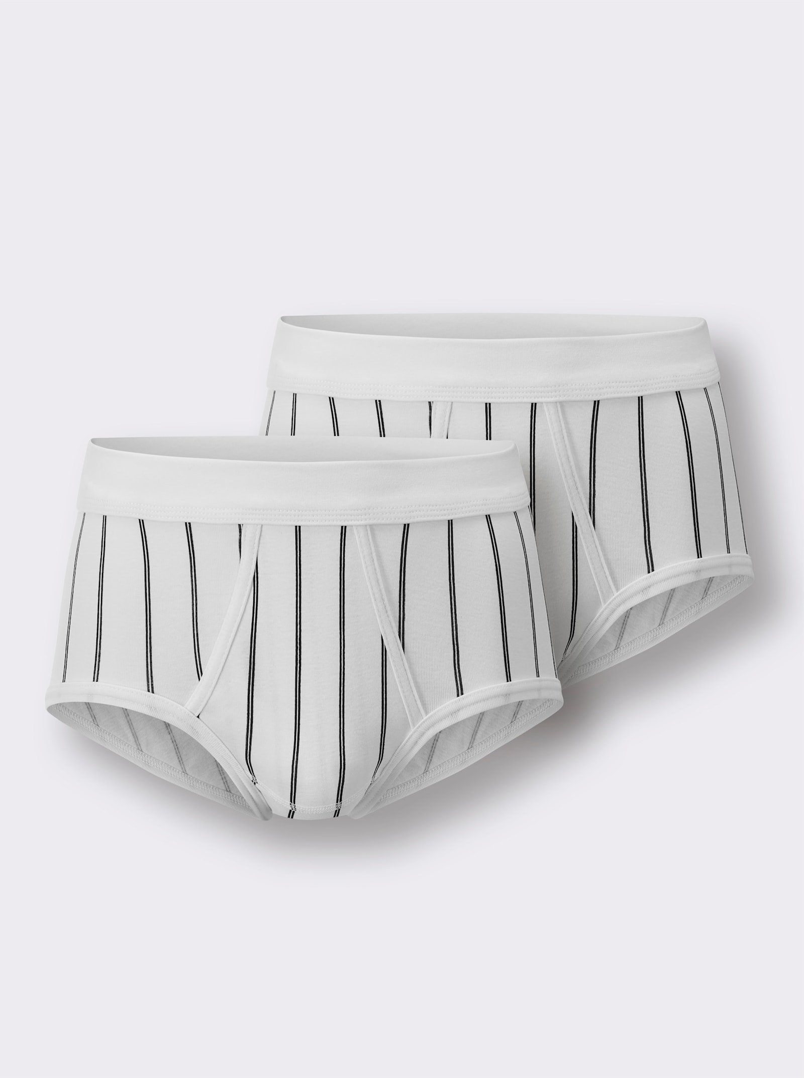 wäschepur men Slipy - bílá-proužek