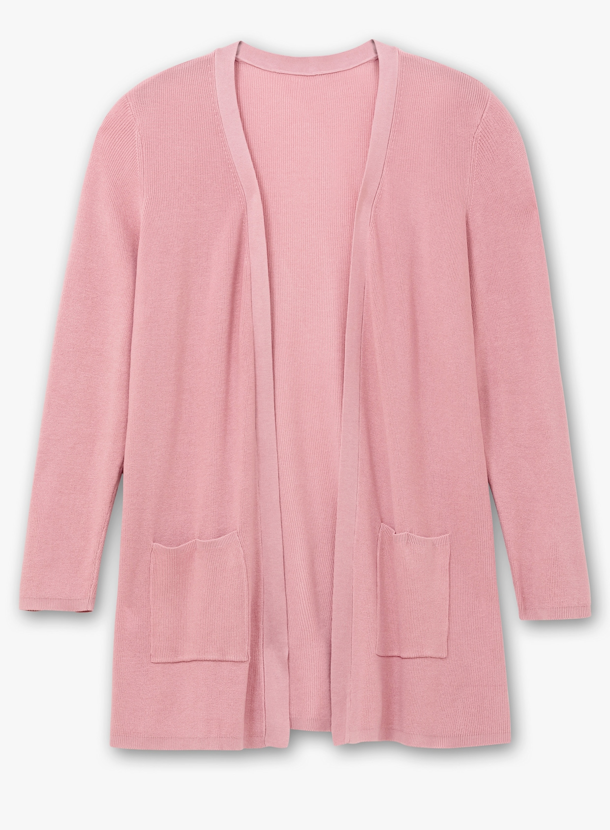 Longstrickjacke - hortensie