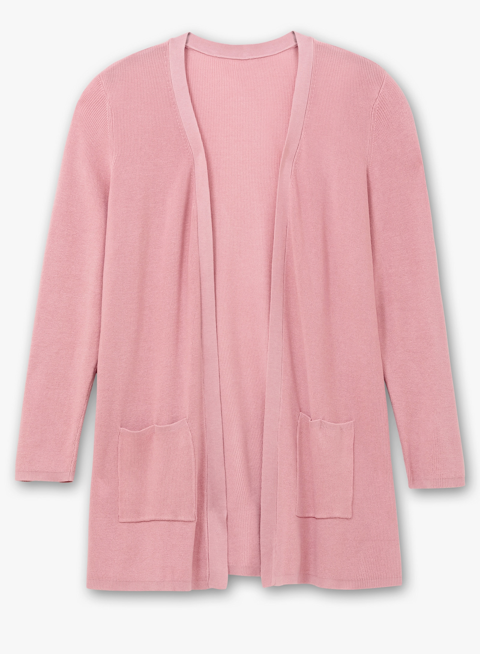 Longstrickjacke in Viskose-Qualität - hortensie