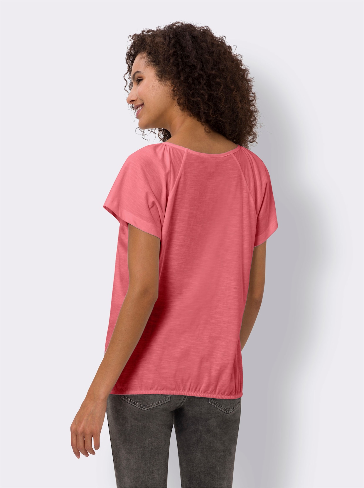 heine Rundhalsshirt - flamingo