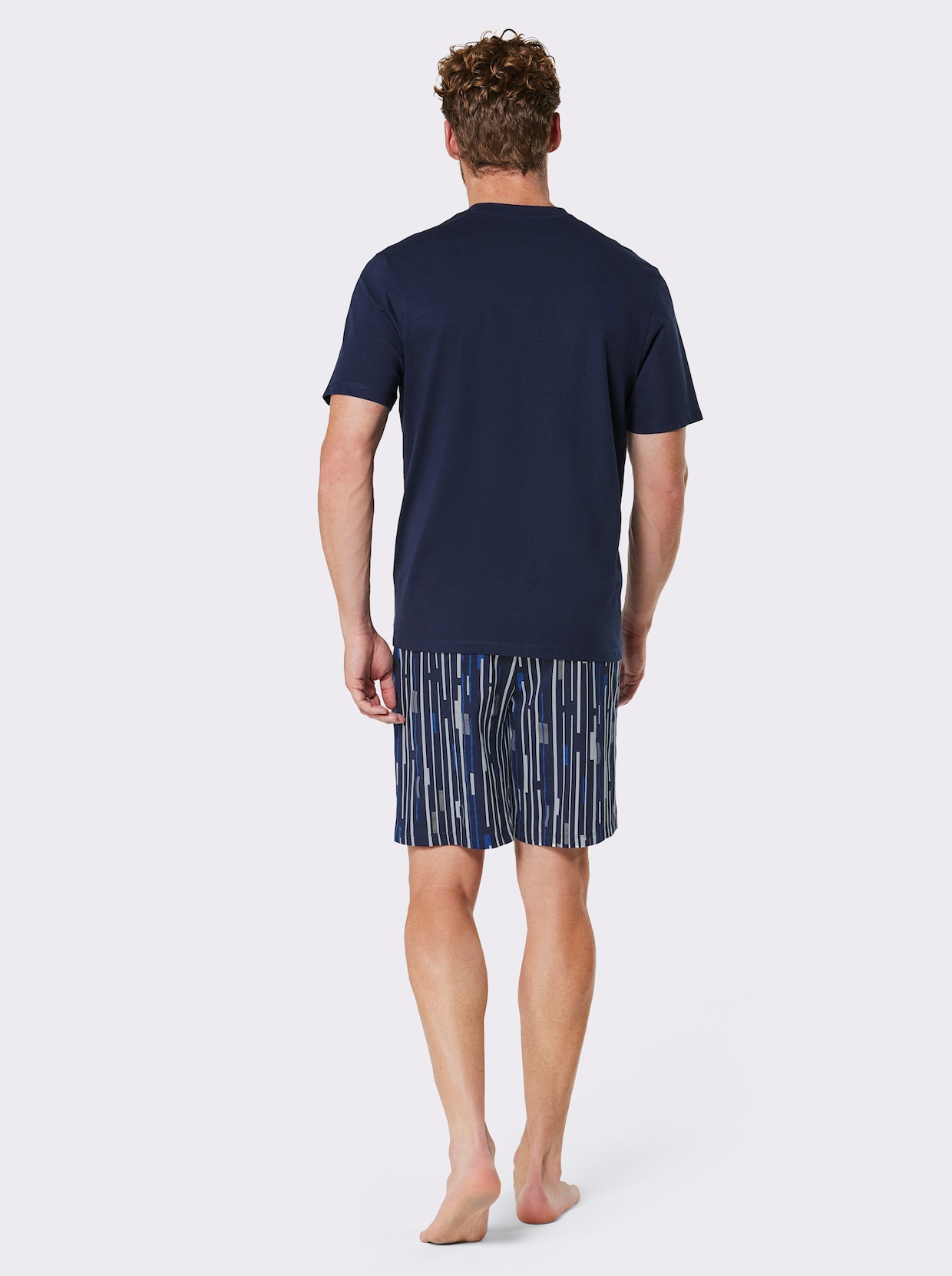 wäschepur men Shortys - marine + grau