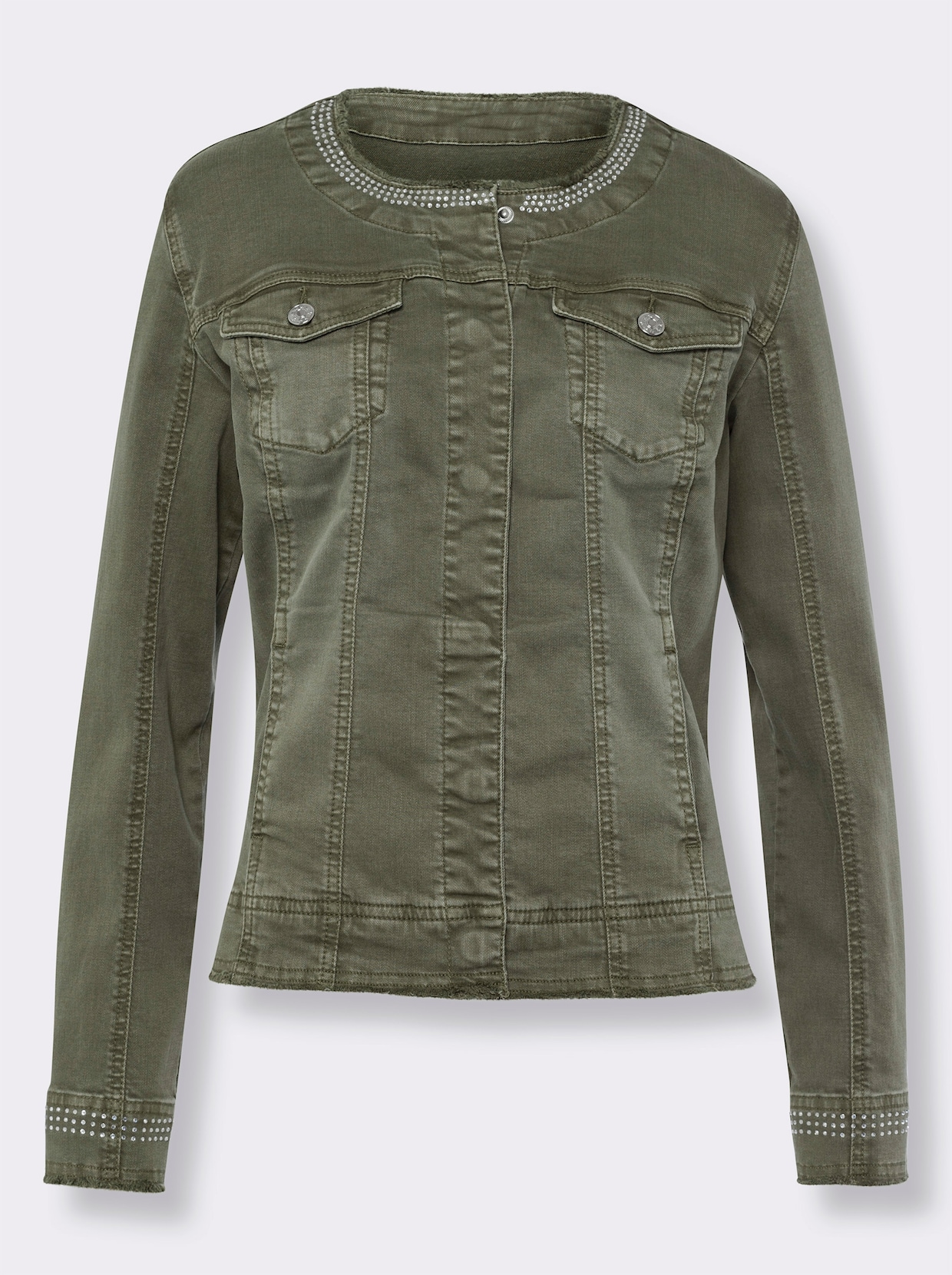 heine Jeansjack - kaki denim