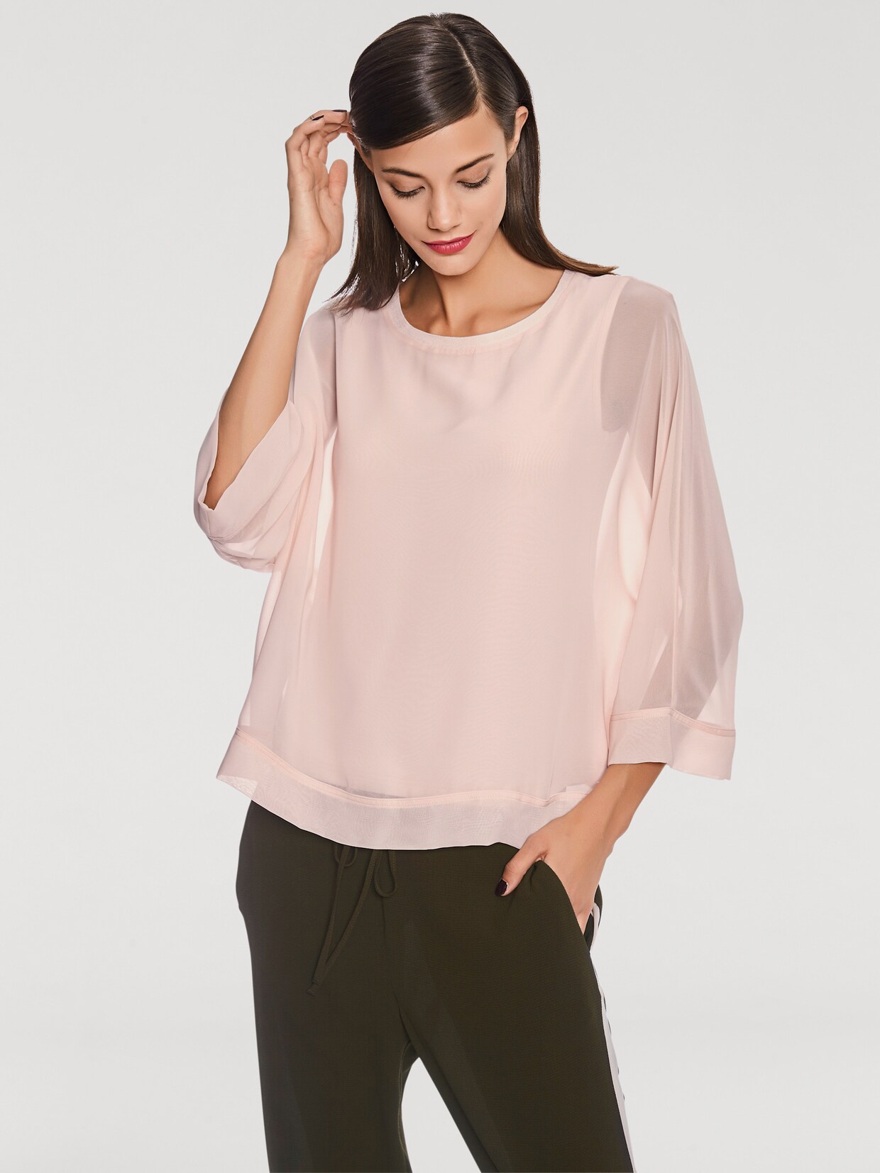 heine Blusenshirt - puder