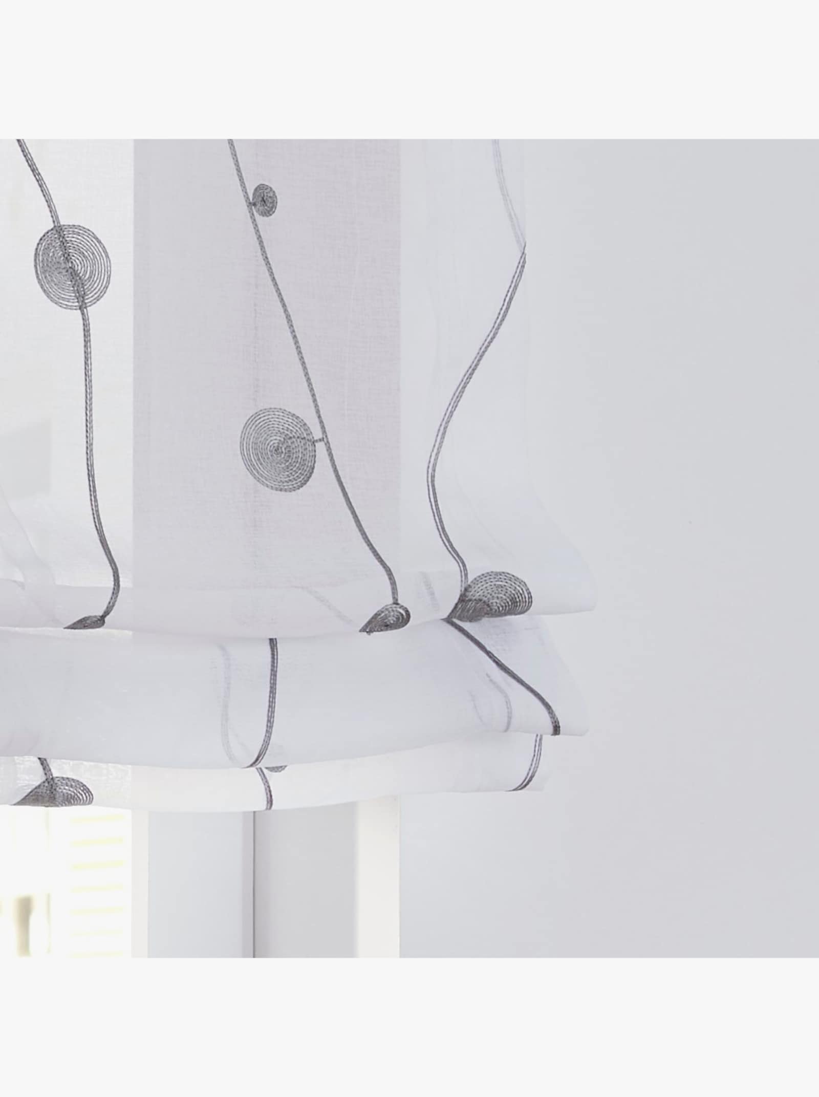 heine home Raffrollo - weiß-grau