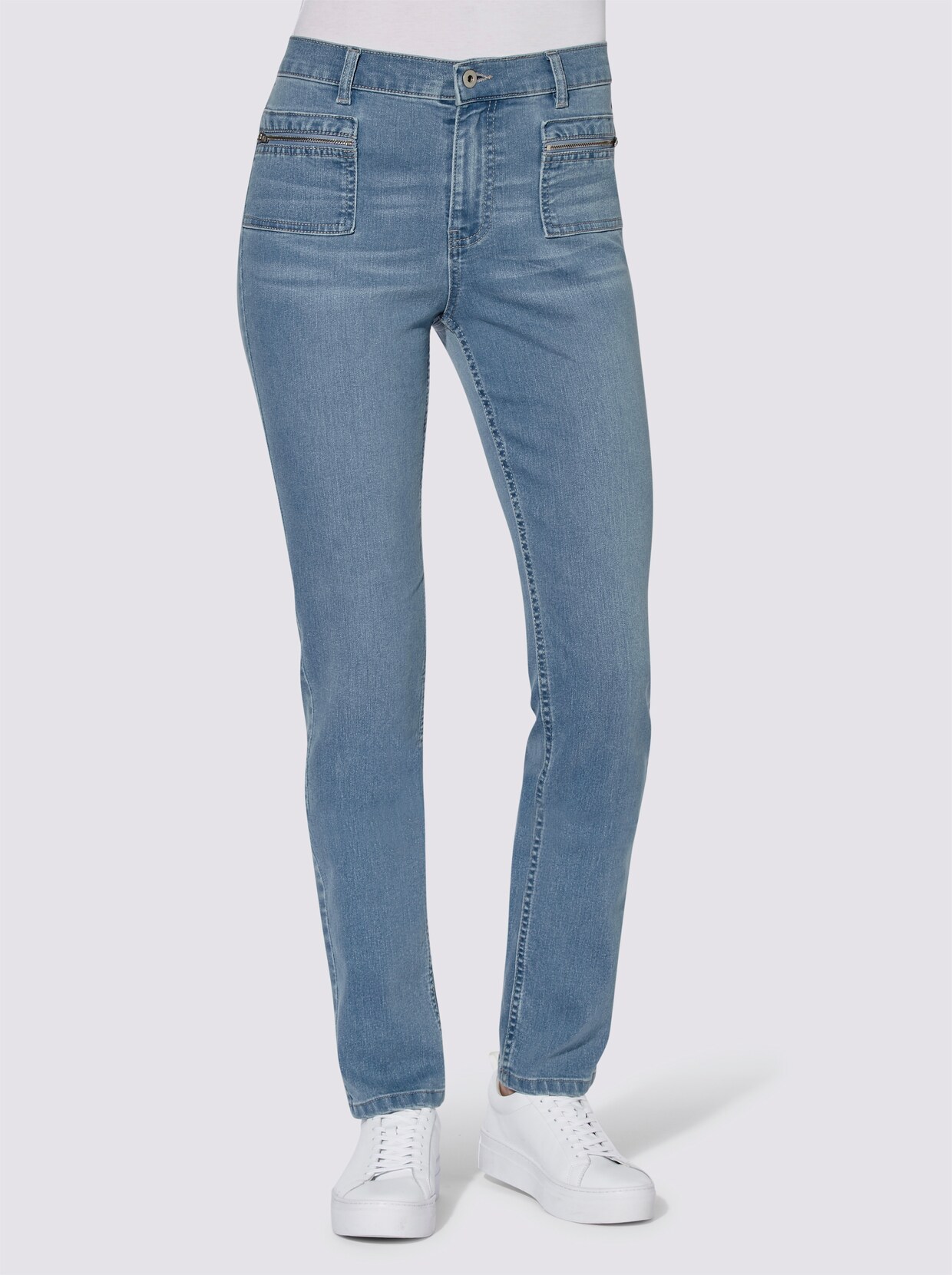Jeans - blue-bleached