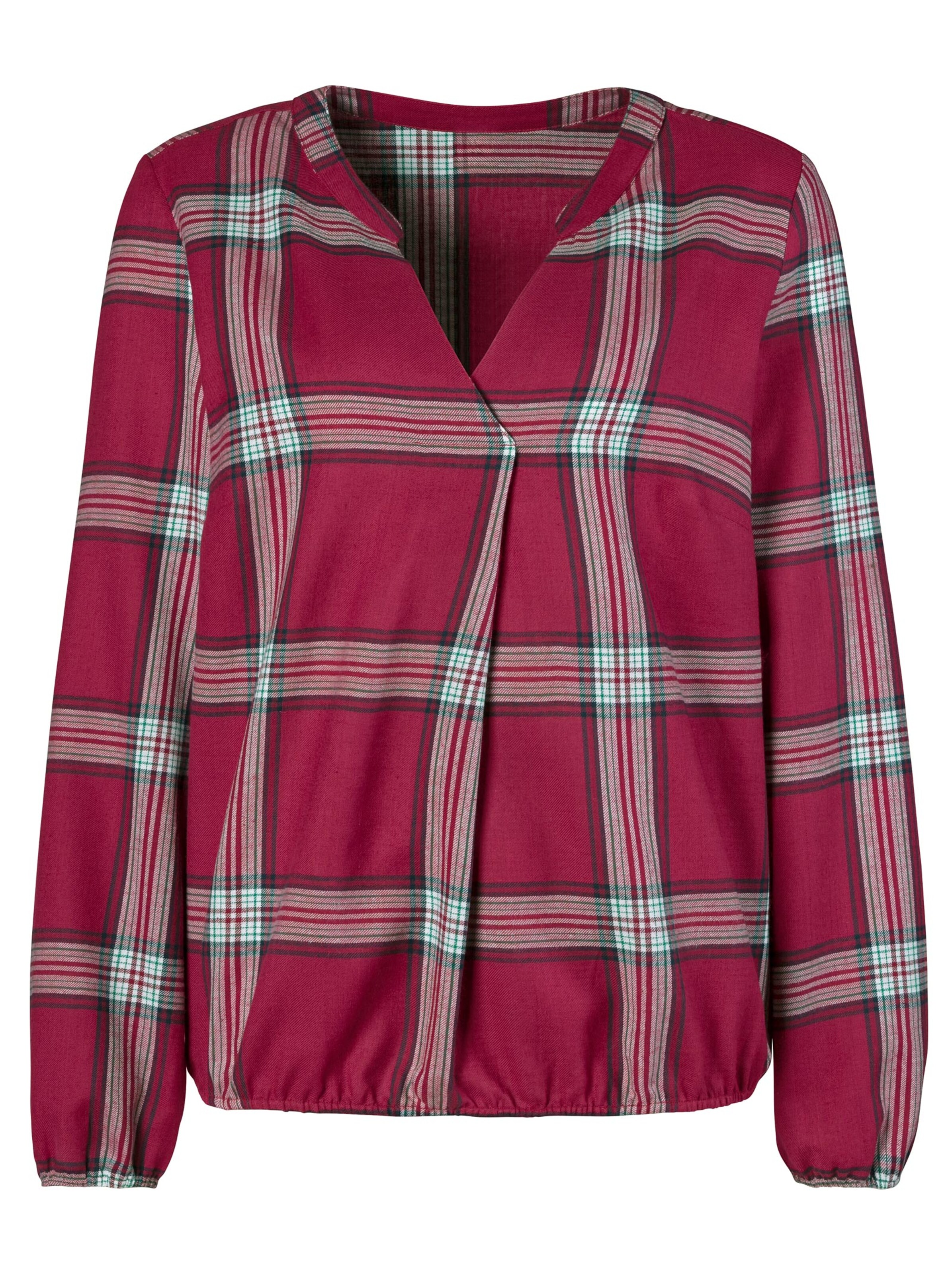 Bluse - rot-kariert