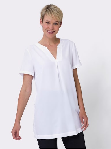 Longline blouse - wit