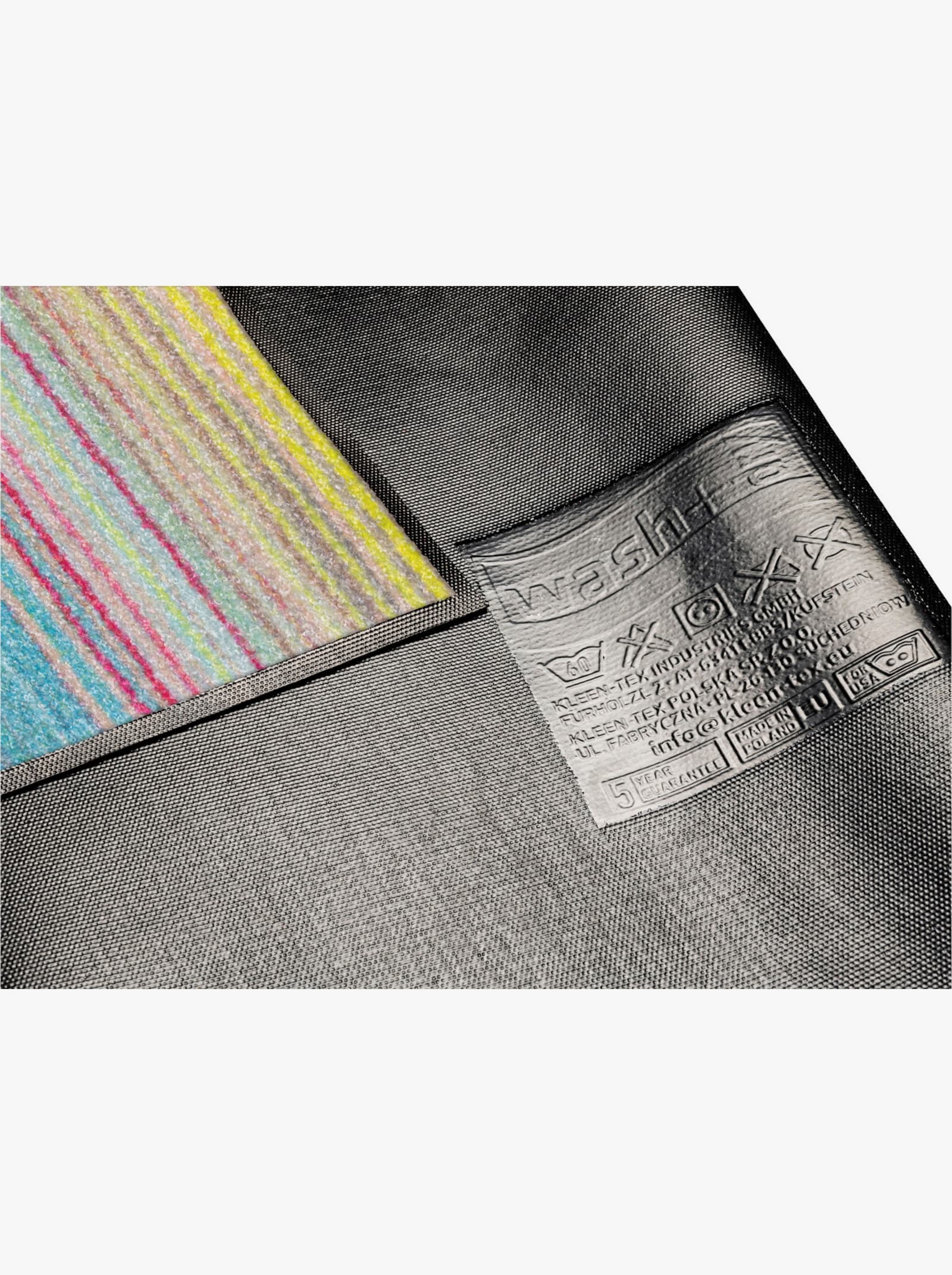 wash+dry by Kleen-Tex Fußmatte - rosé-blau-gestreift